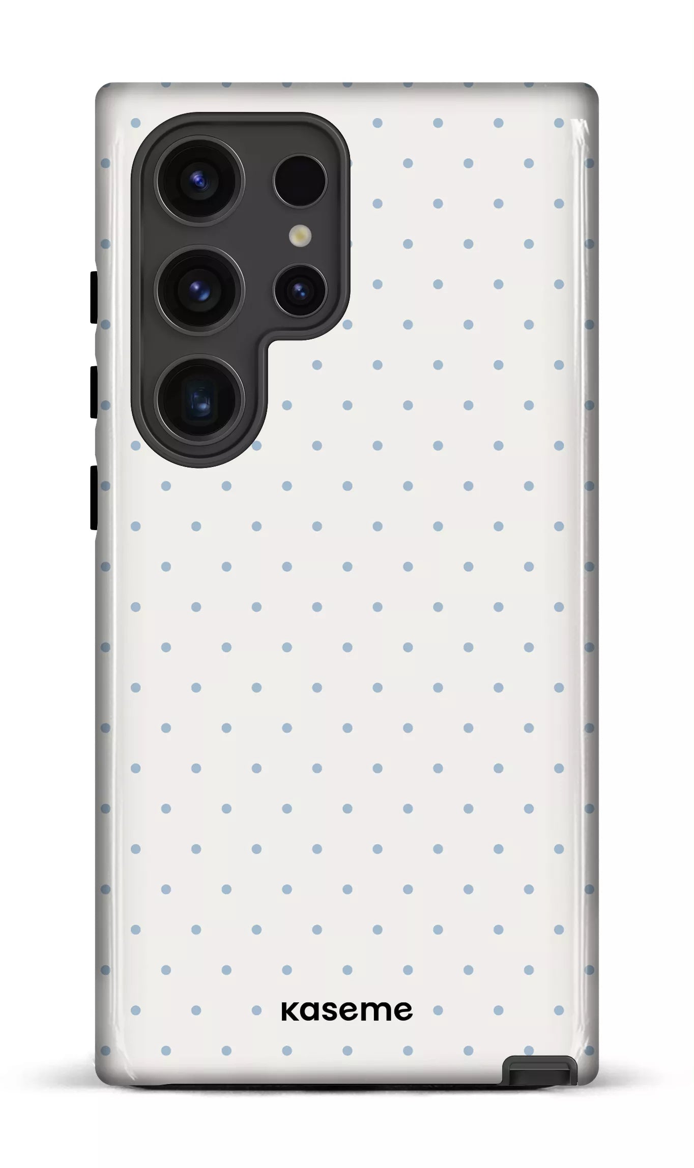 Galaxy S24 Ultra Tough (Gloss) Ditsy White & Blue -