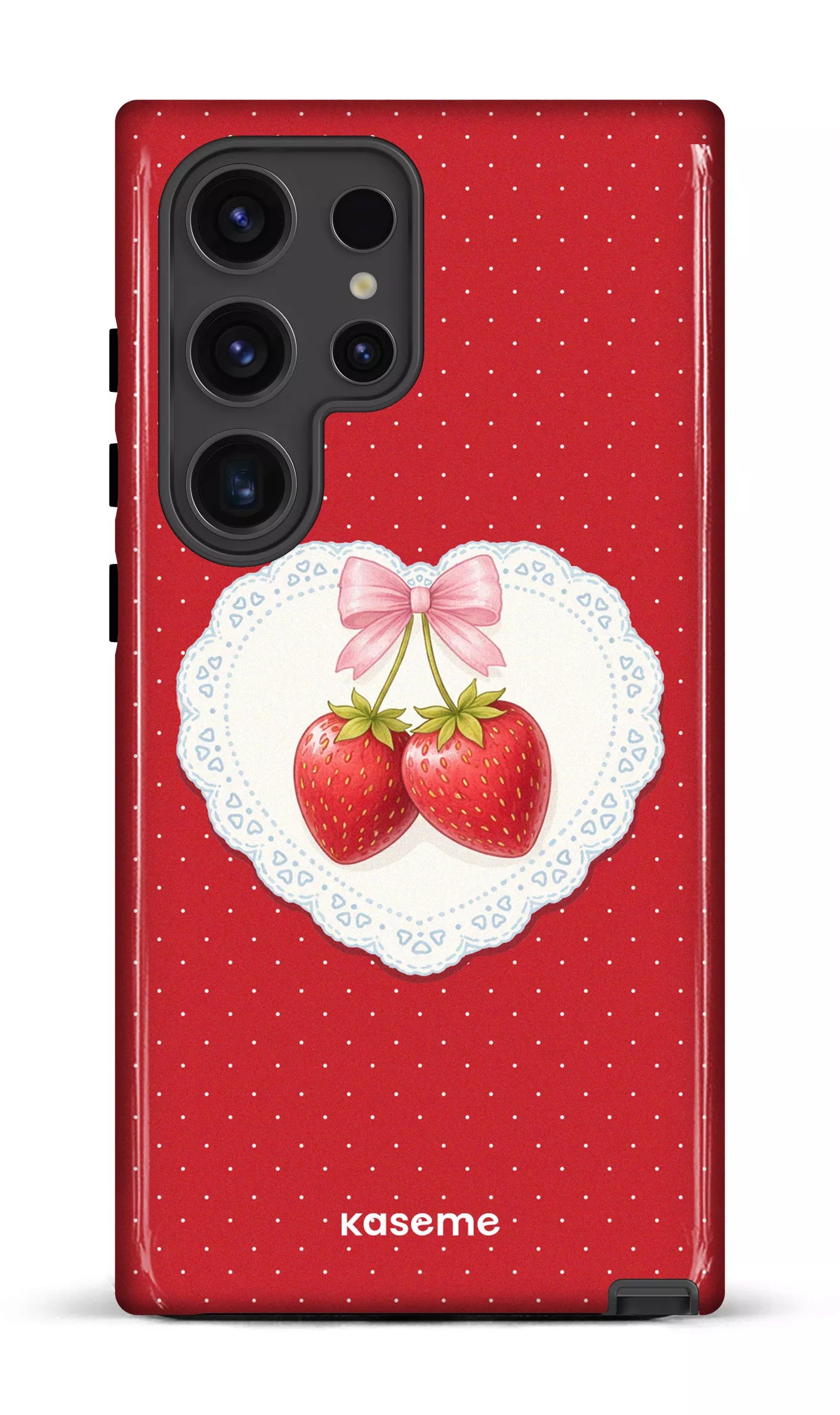 Galaxy S24 Ultra Tough (Gloss) Fresa Lace Red -