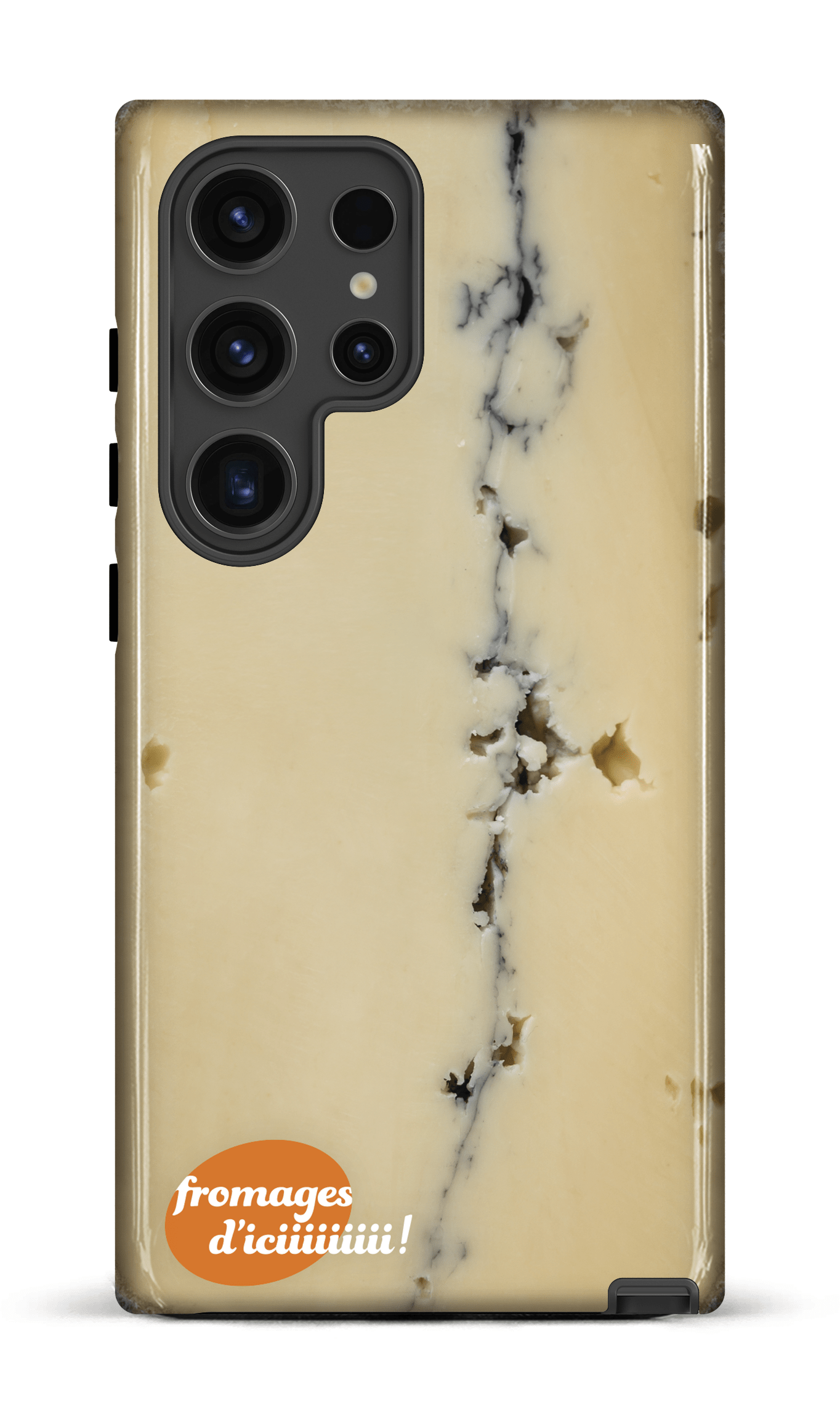 Galaxy S24 Ultra Tough (Gloss) Fromage Cendré Logo -