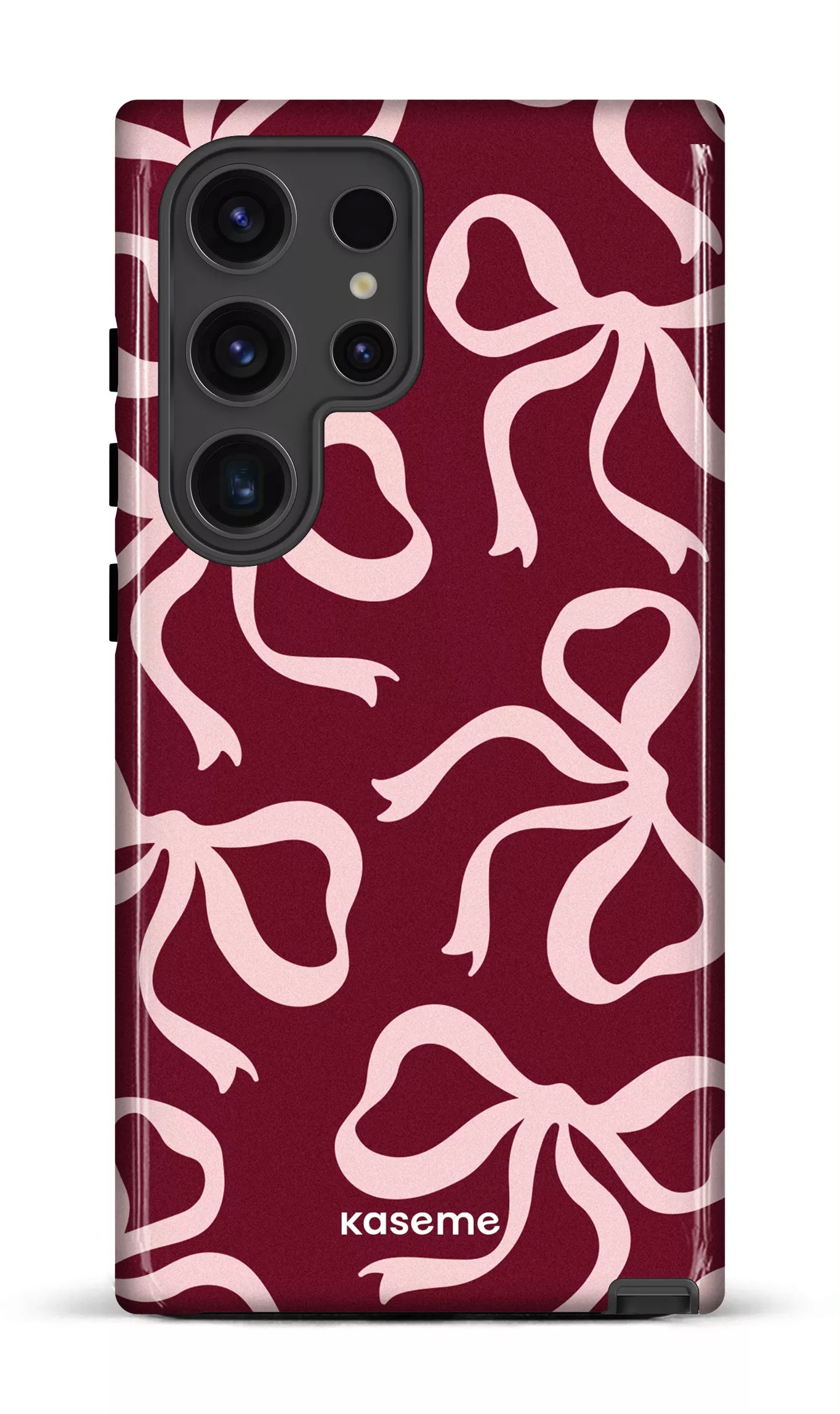 Galaxy S24 Ultra Tough (Gloss) Lace Burgundy & Pink -