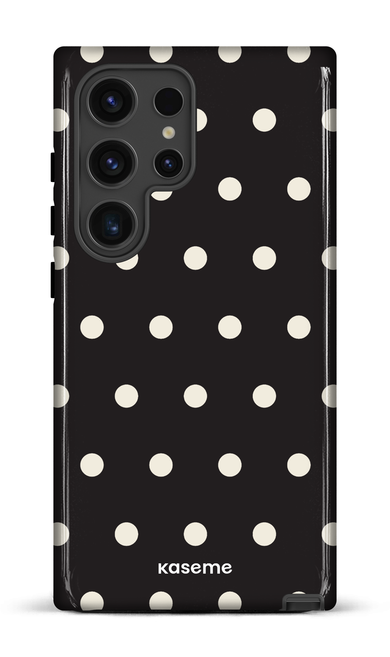 Galaxy S24 Ultra Tough (Gloss) Polka Black -