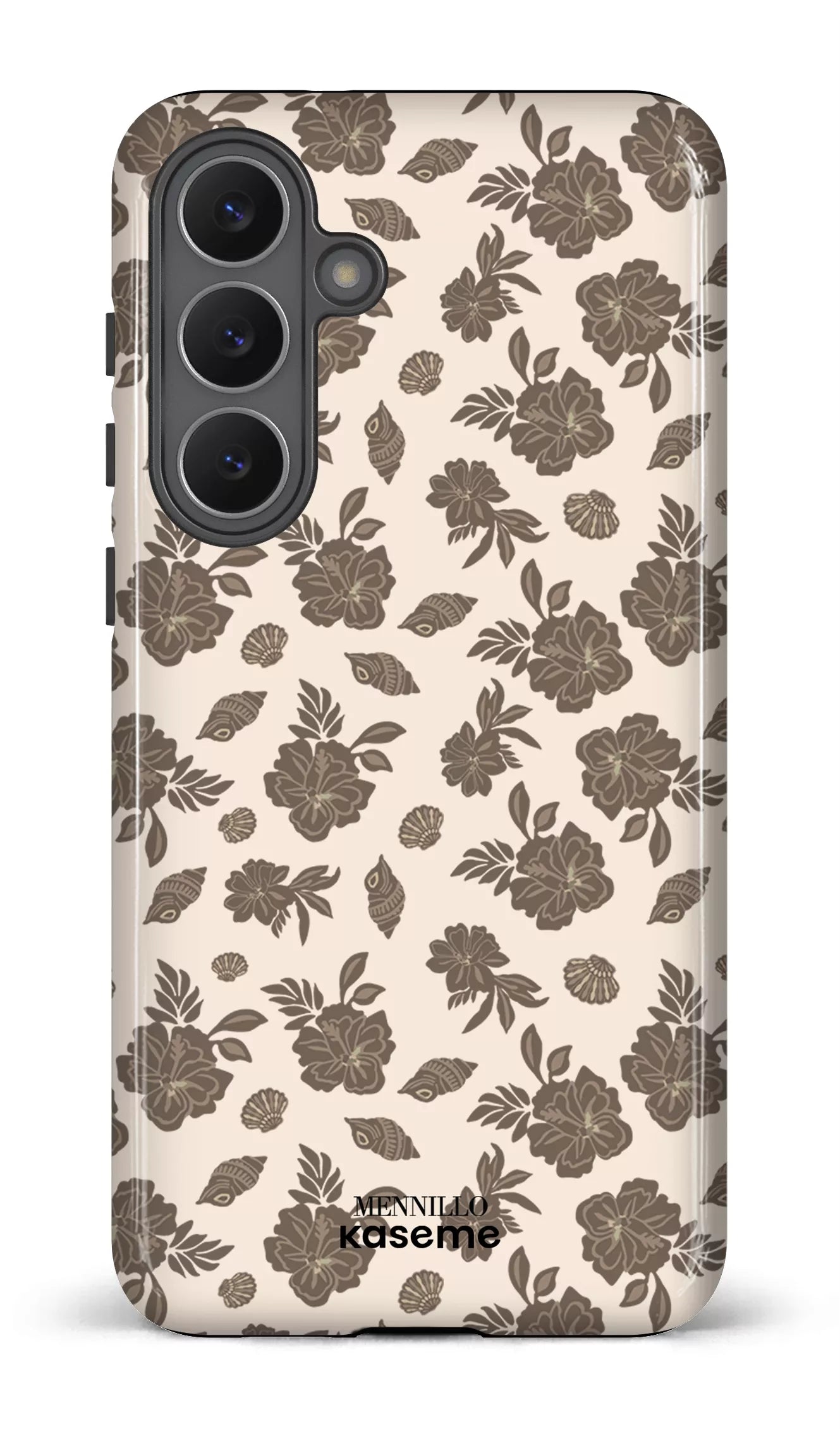 Galaxy S25 FE Tough Floral Brown by Mennillo -