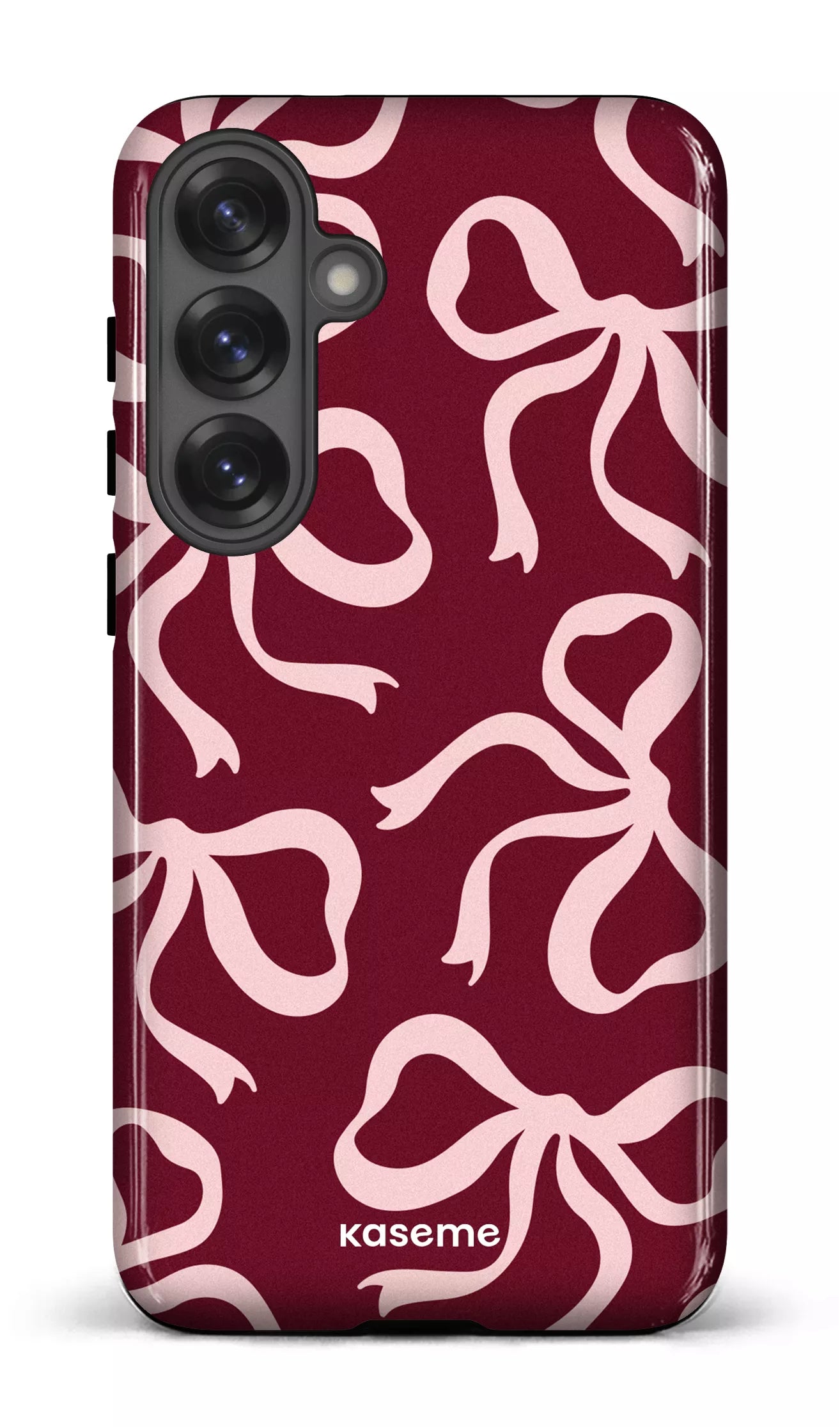 Galaxy S25 Plus Tough (Gloss) Lace Burgundy & Pink -