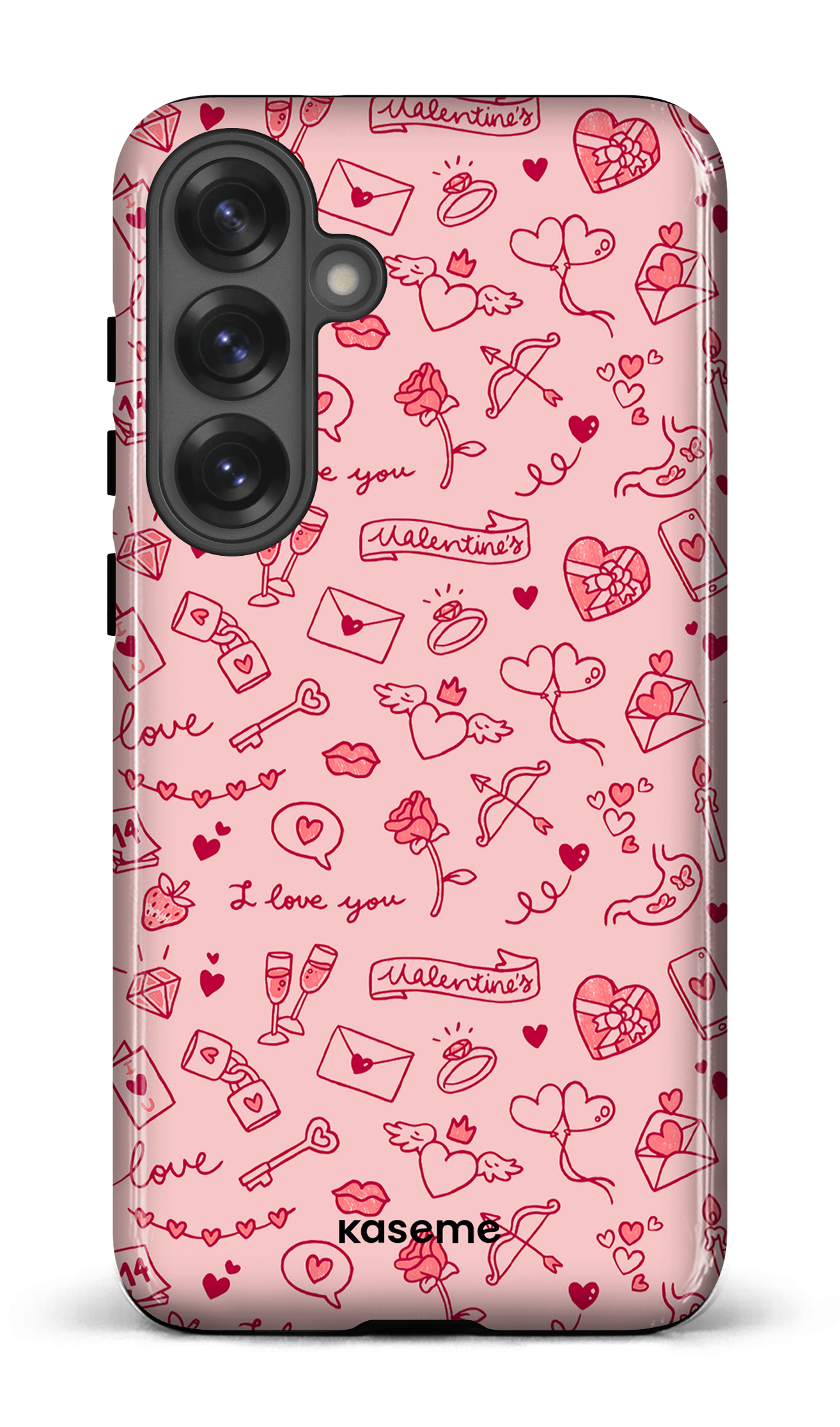 Galaxy S25 Plus Tough (Gloss) My Valentine pink -