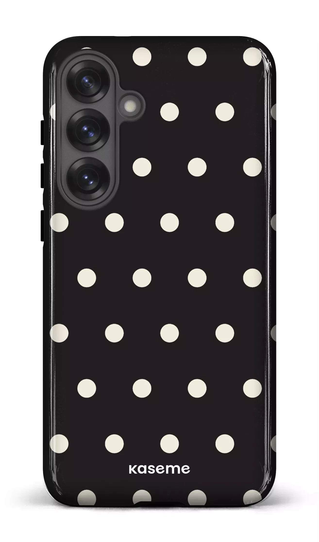 Galaxy S25 Plus Tough (Gloss) Polka Black -
