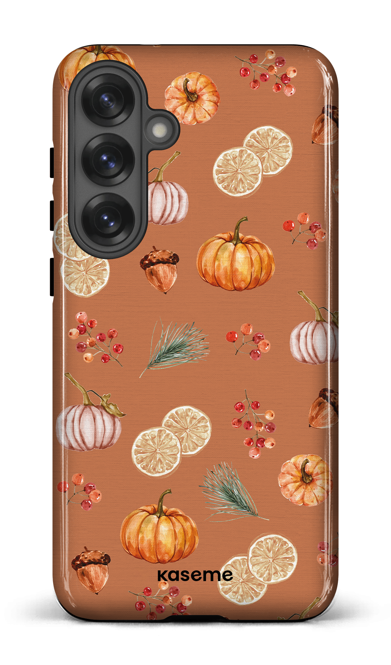 Galaxy S25 Plus Tough (Gloss) Pumpkin Garden Orange -