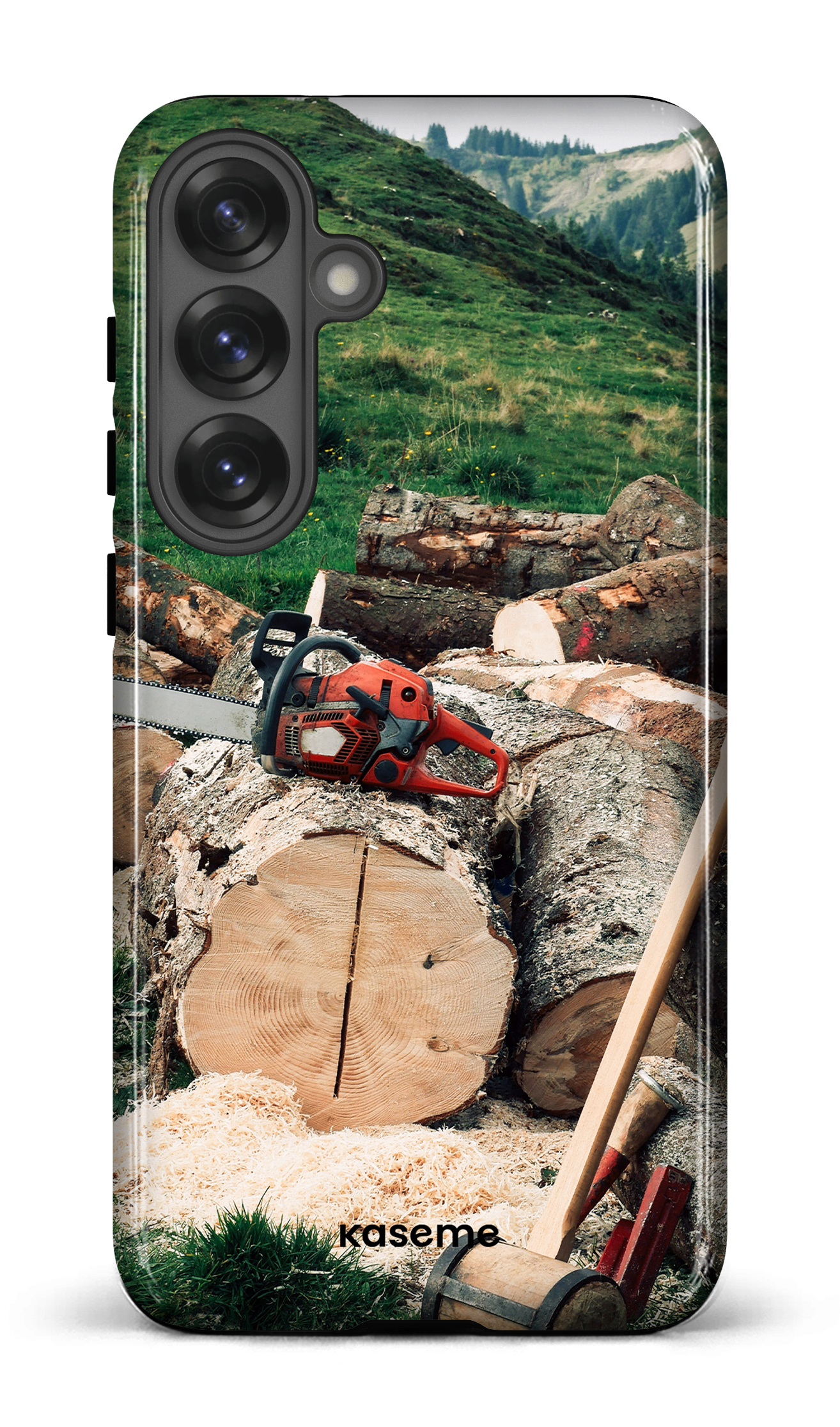 Galaxy S25 Plus Tough (Gloss) Timber Cut -