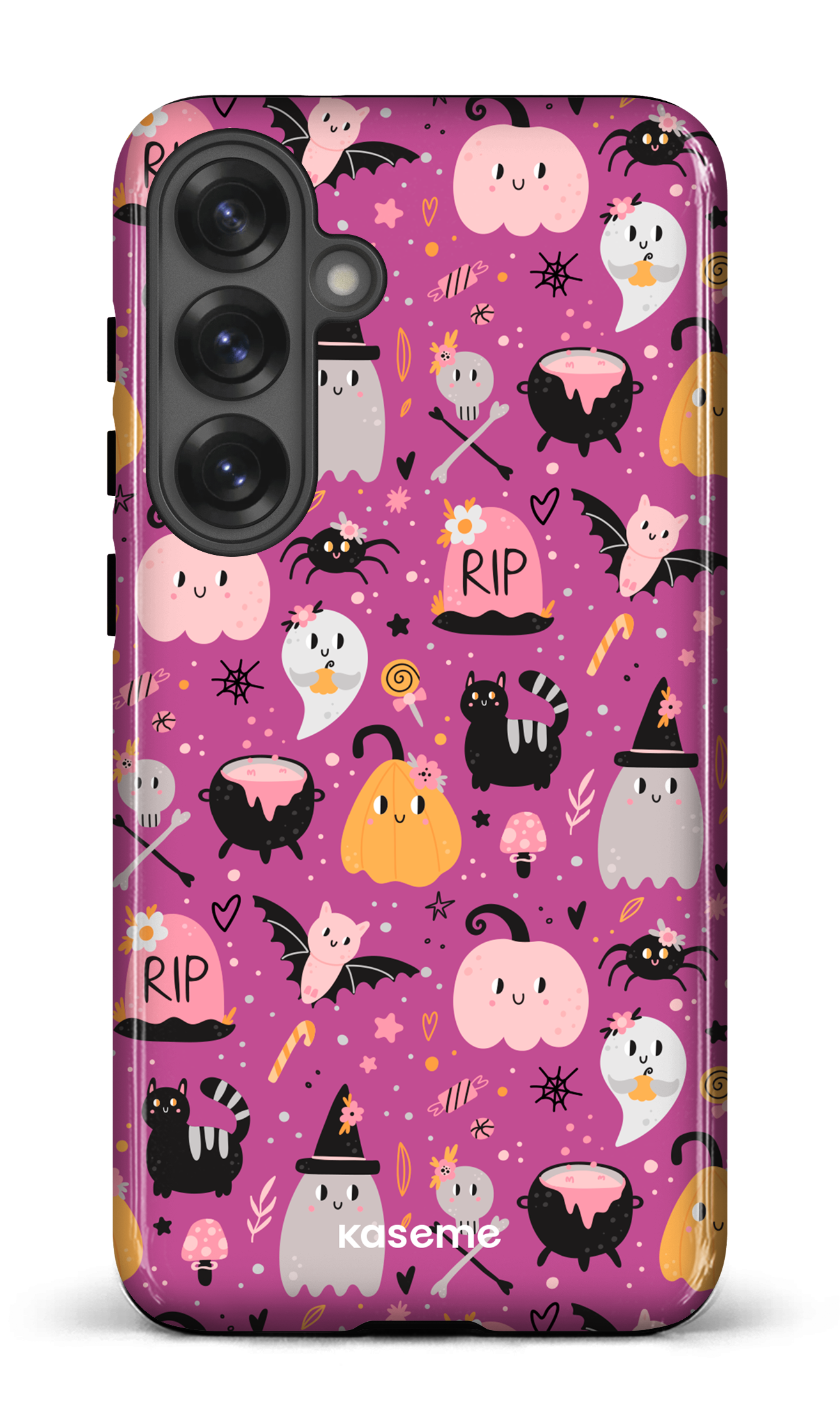 Galaxy S25 Plus Tough (Gloss) Trick or Threat Pink -