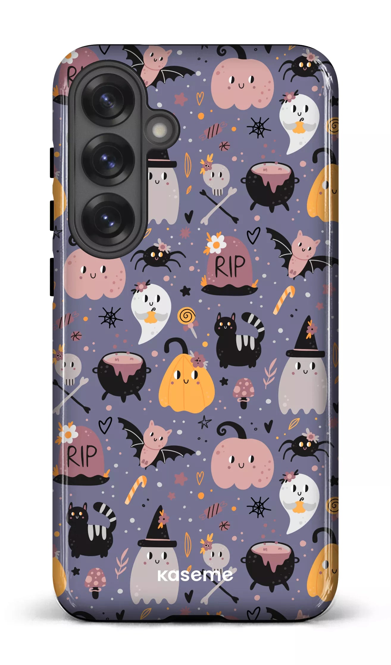 Galaxy S25 Plus Tough (Gloss) Trick or Threat Purple -
