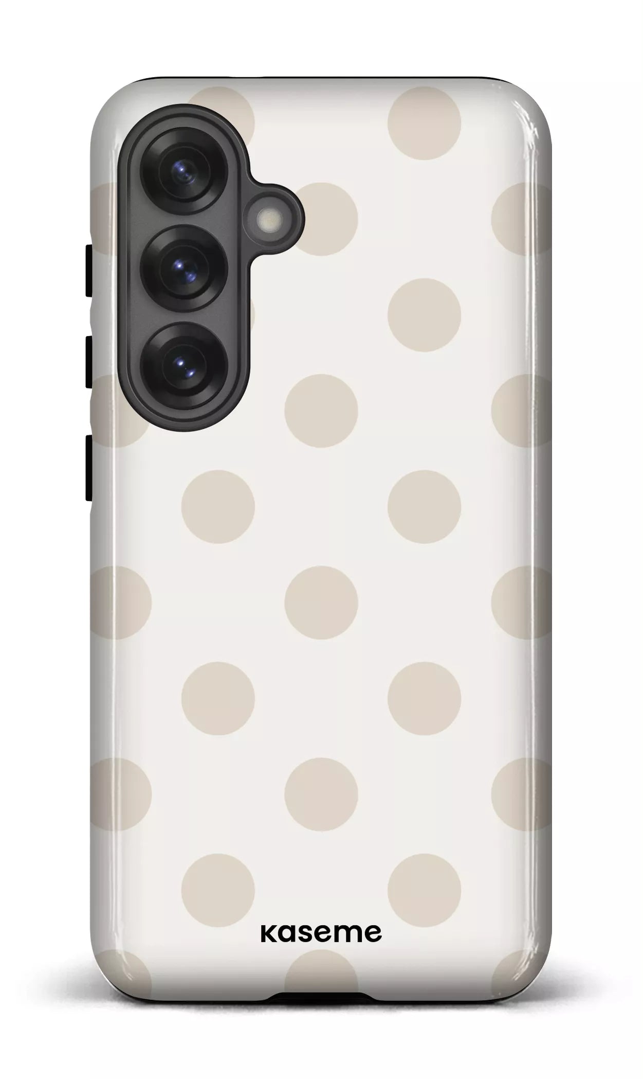 Galaxy S25 Tough (Gloss) Couture Beige & White -