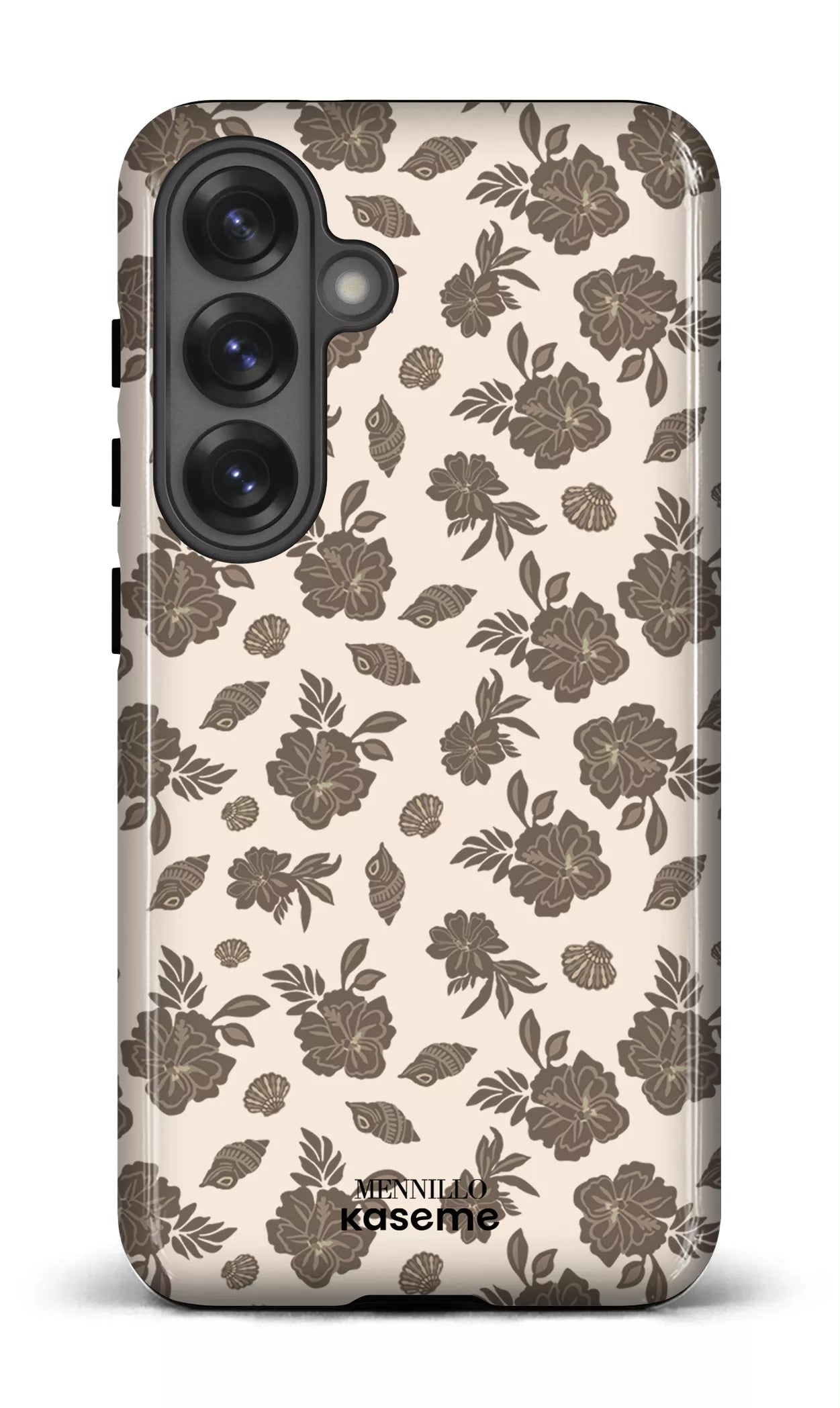 Galaxy S25 Tough (Gloss) Floral Brown by Mennillo -