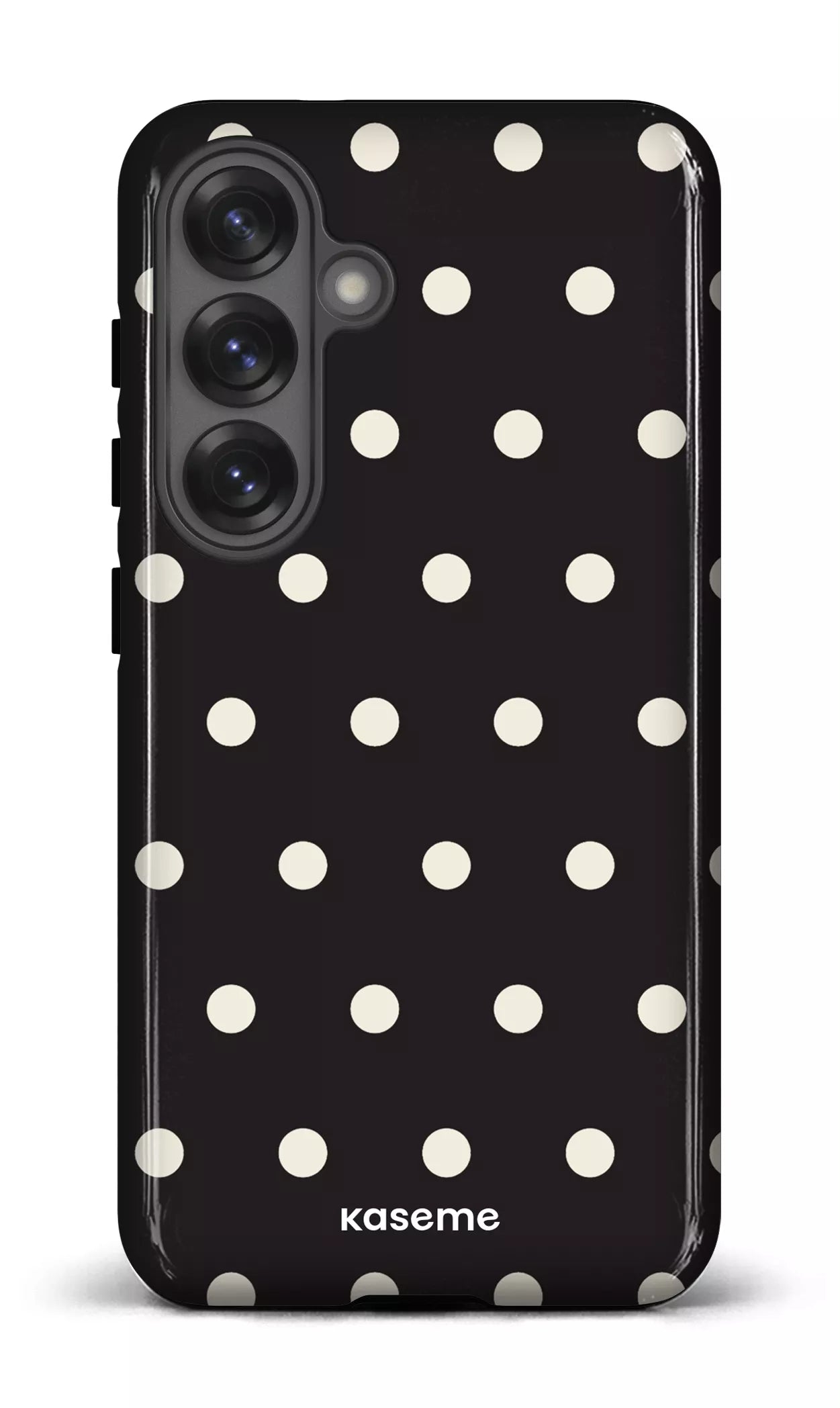 Galaxy S25 Tough (Gloss) Polka Black -