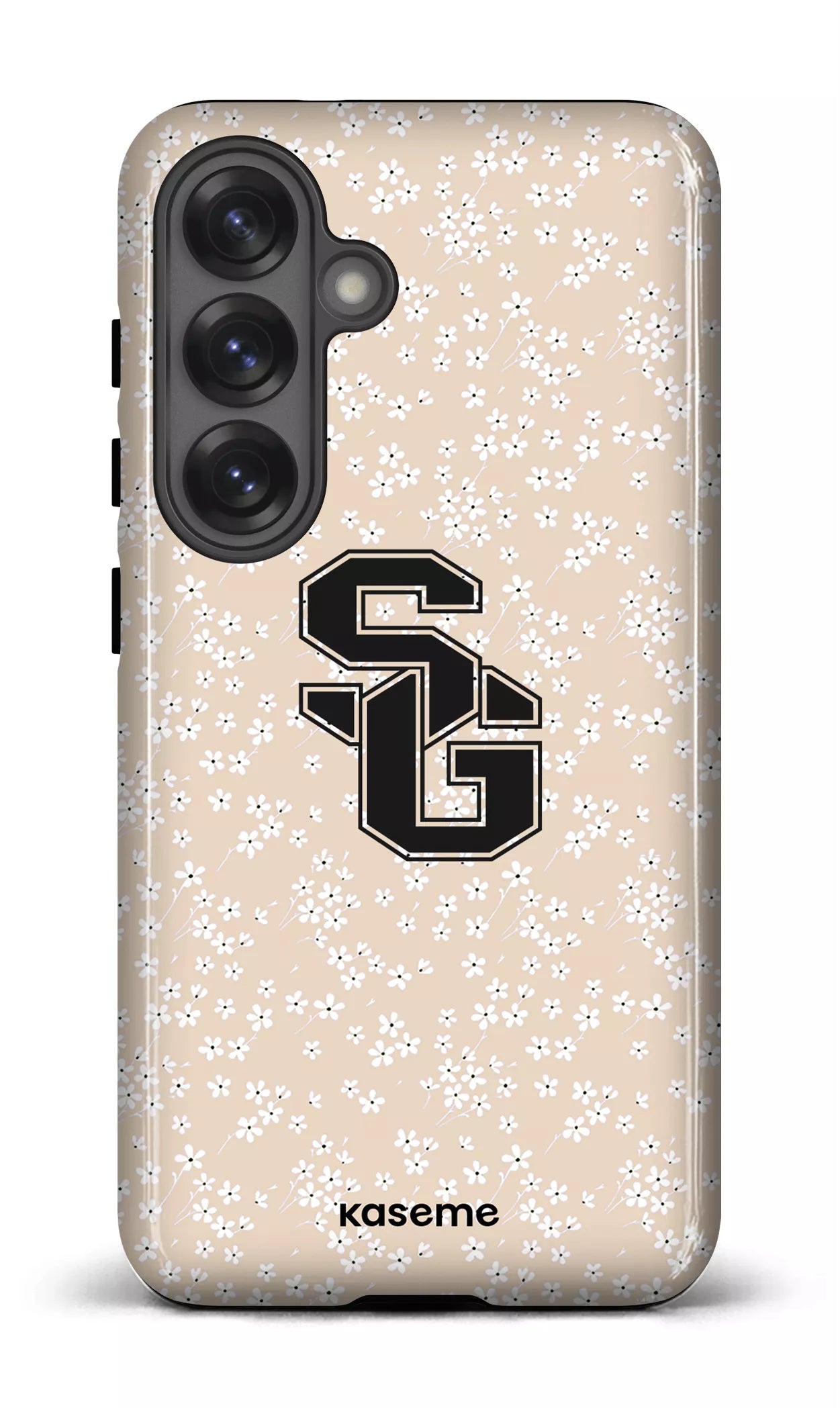 Galaxy S25 Tough (Gloss) Posy Beige x Dragons -