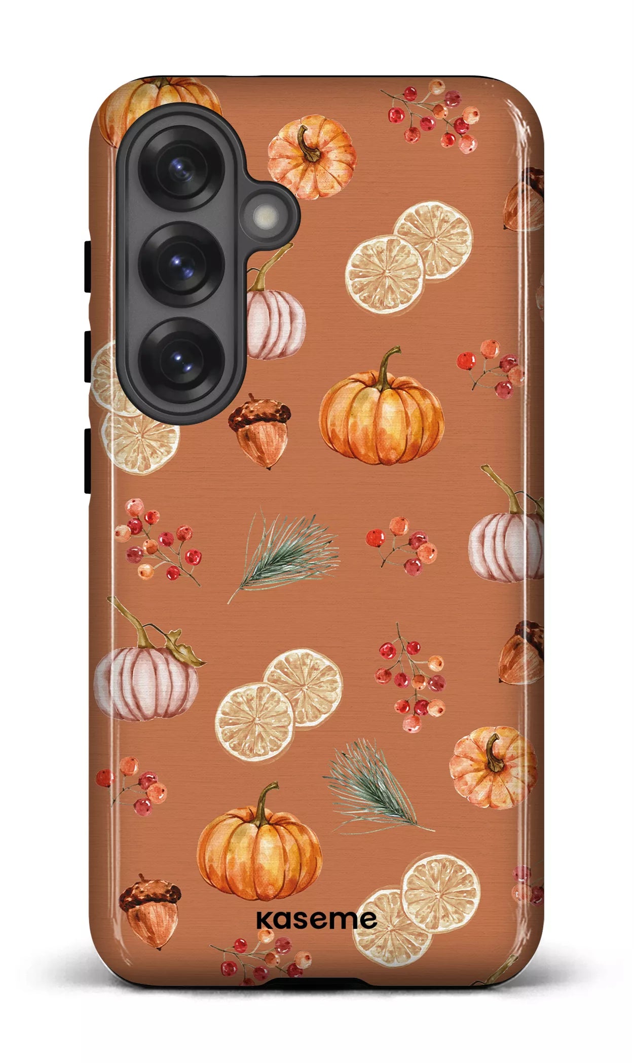 Galaxy S25 Tough (Gloss) Pumpkin Garden Orange -