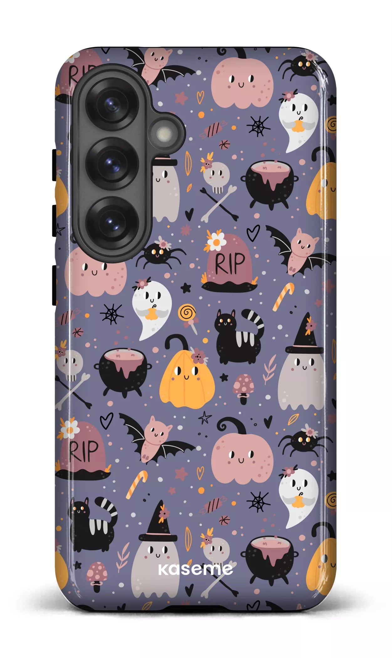 Galaxy S25 Tough (Gloss) Trick or Threat Purple -