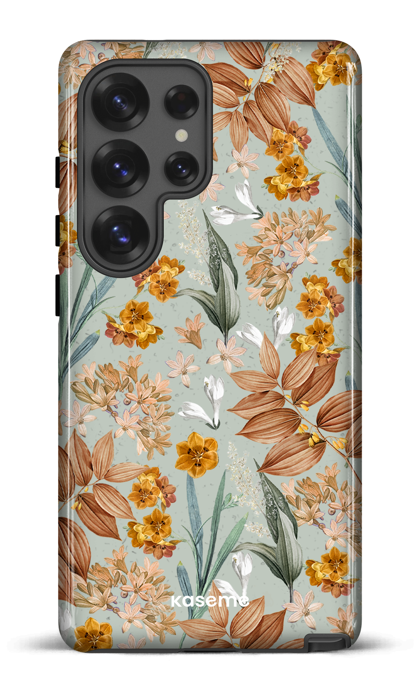 Galaxy S25 Ultra Tough (Gloss) Autumn Leaves Blue -