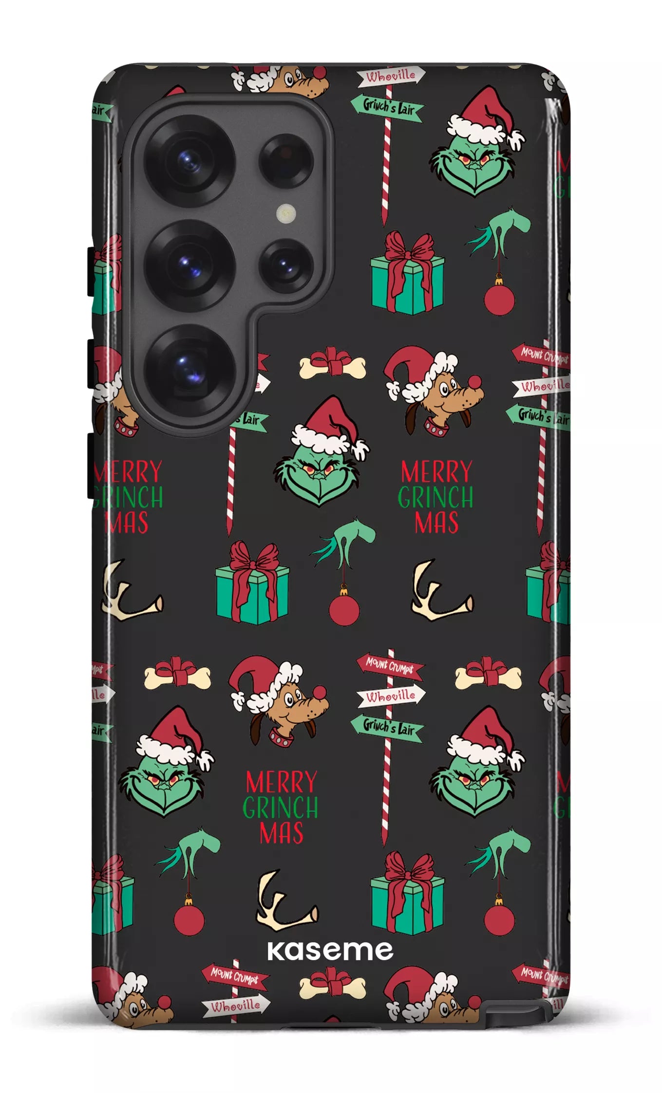 Galaxy S25 Ultra Tough (Gloss) Grinchmas black -