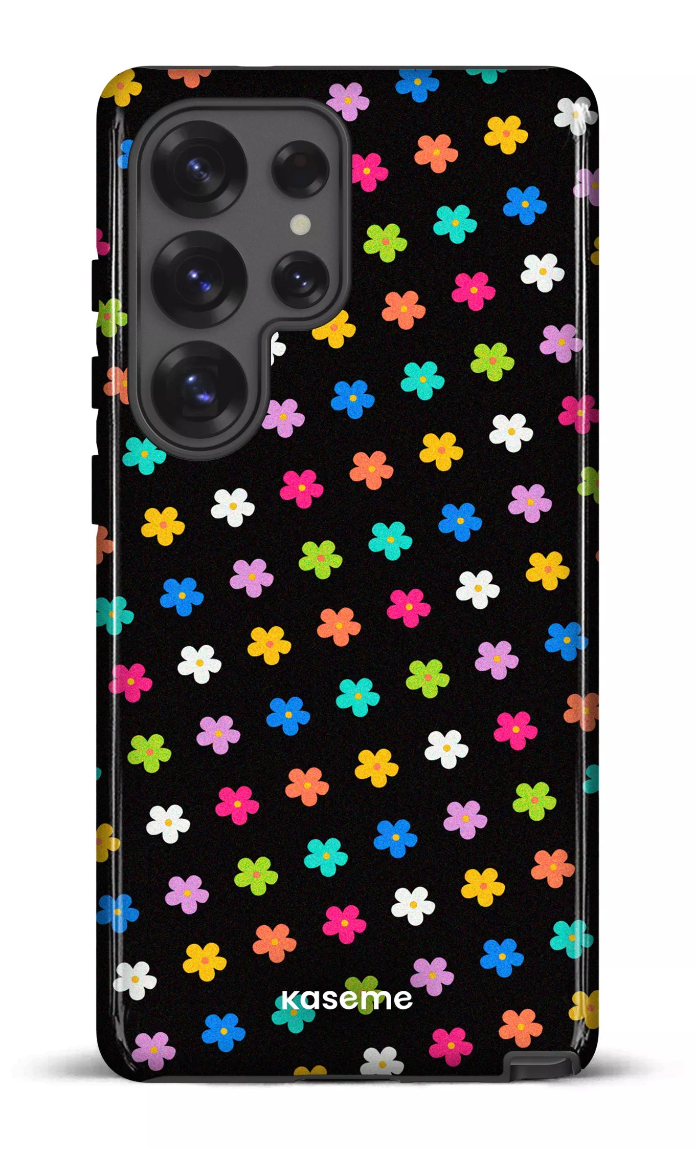 Galaxy S25 Ultra Tough (Gloss) Joyful Flowers Black -