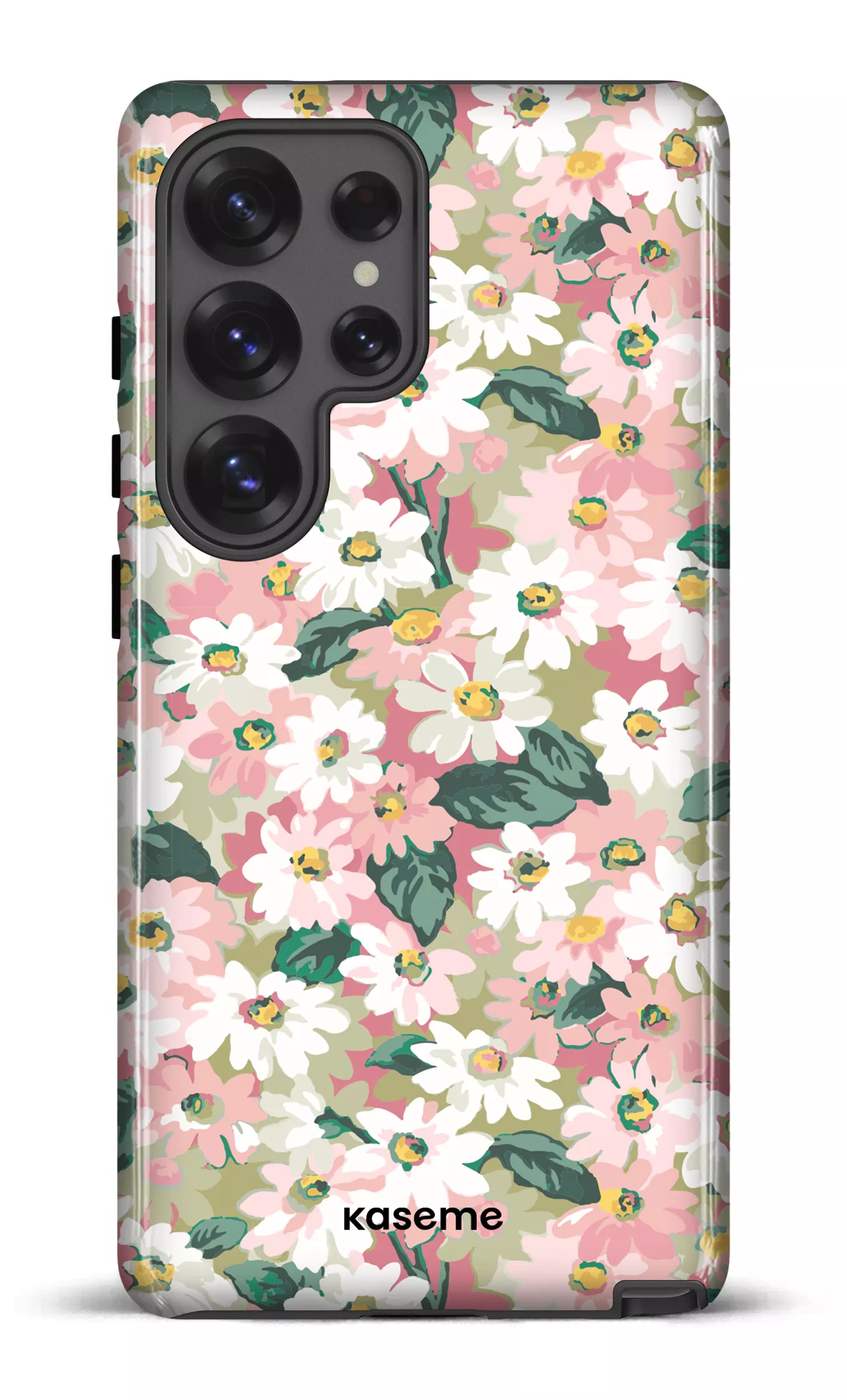 Galaxy S25 Ultra Tough (Gloss) Mosaic of blooms green -