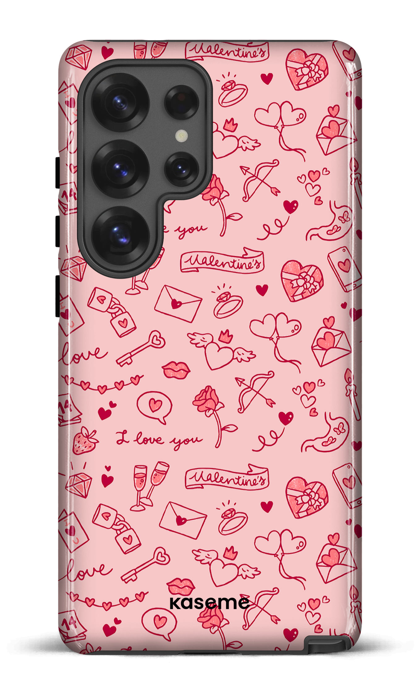 Galaxy S25 Ultra Tough (Gloss) My Valentine pink -