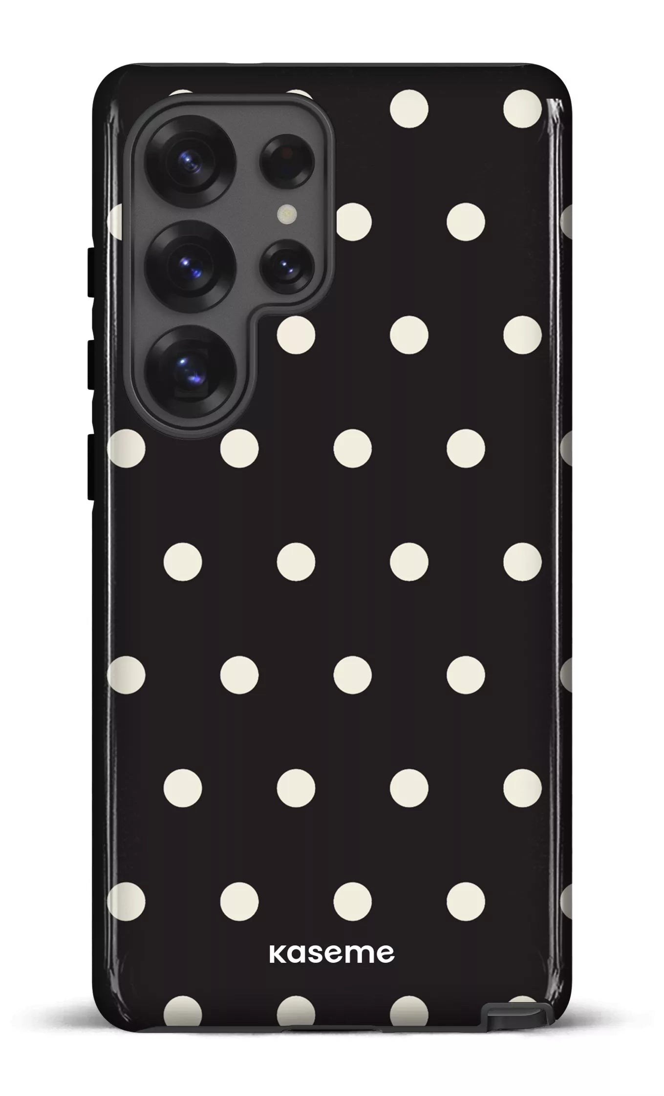 Galaxy S25 Ultra Tough (Gloss) Polka Black -