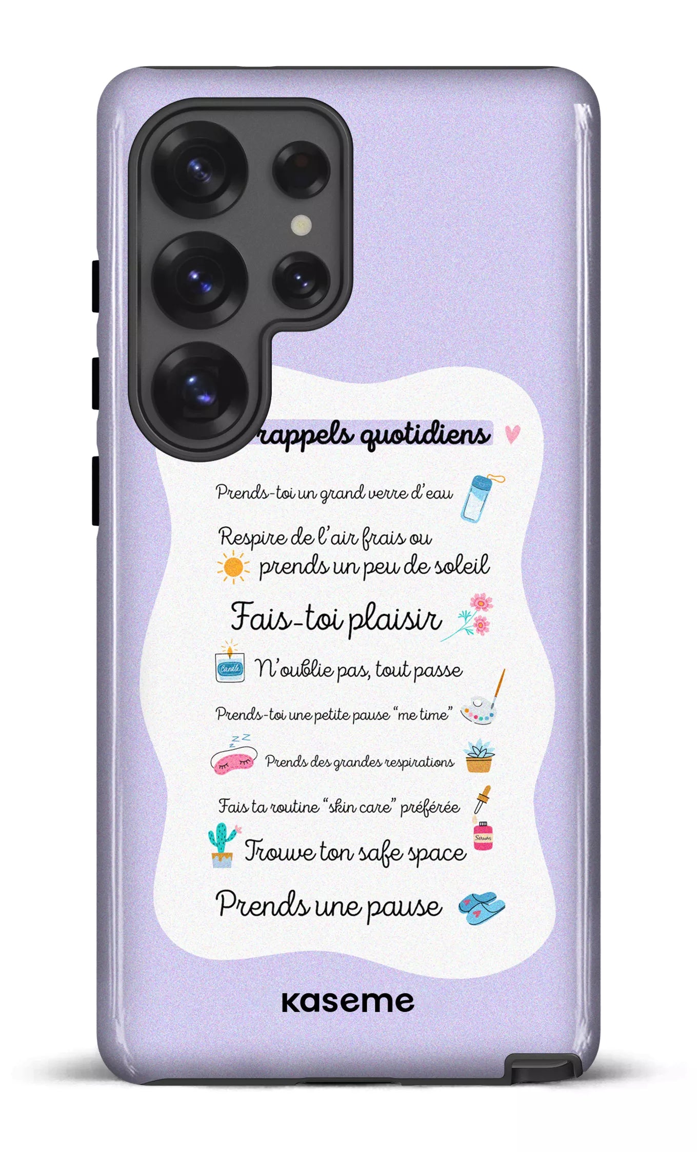 Galaxy S25 Ultra Tough (Gloss) Tes rappels quotidiens purple -