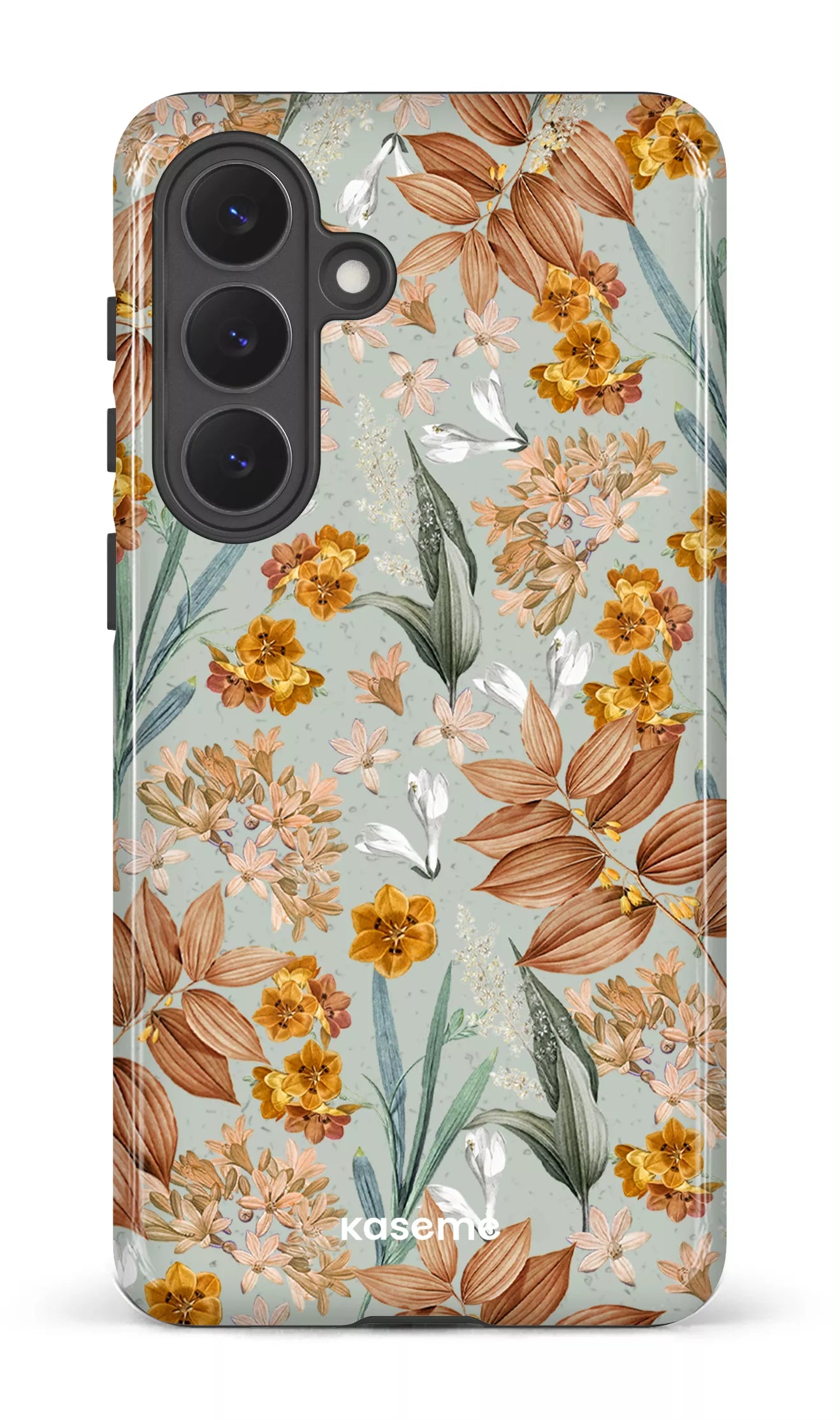 Galaxy S26P Tough (Gloss) Autumn Leaves Blue -