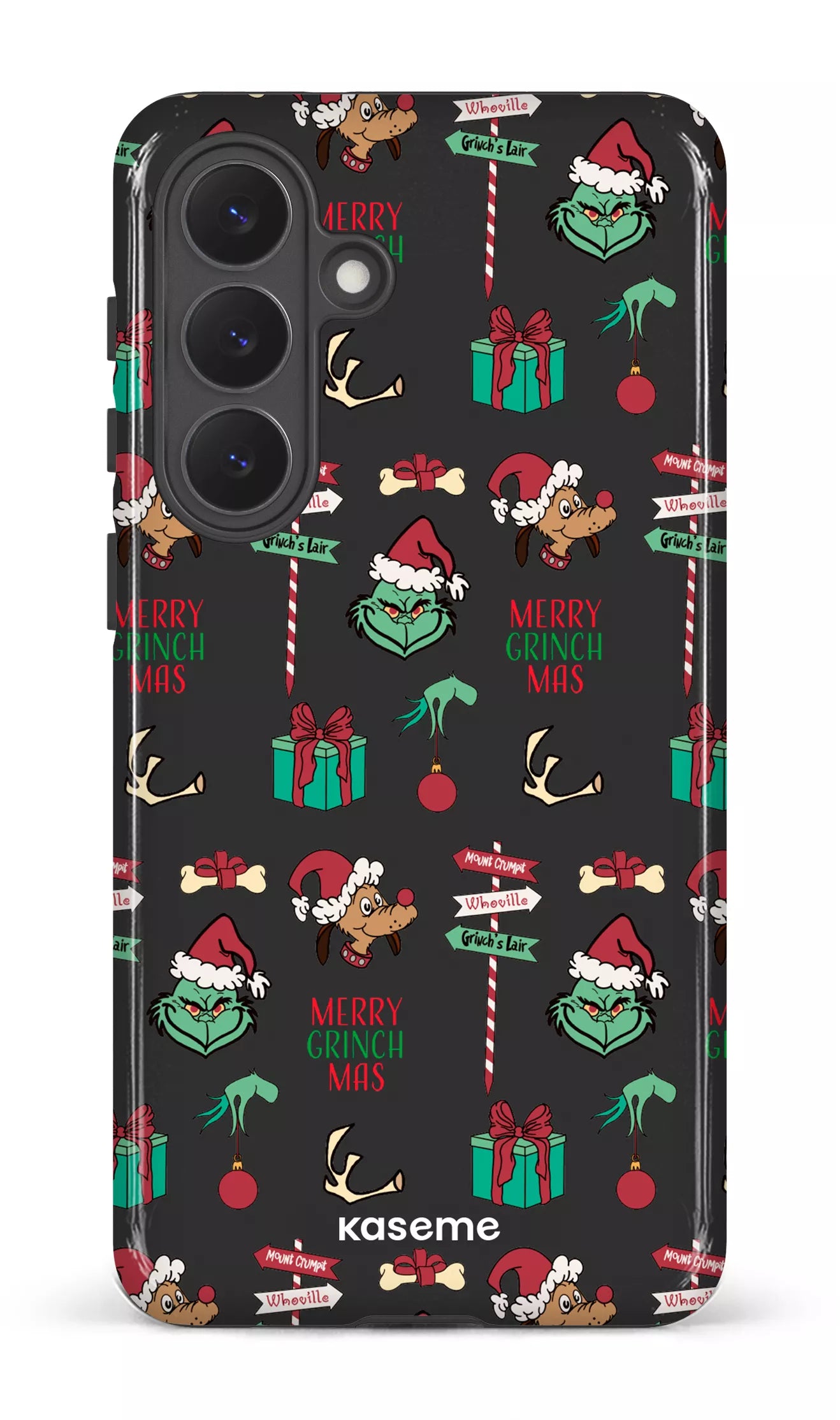Galaxy S26P Tough (Gloss) Grinchmas black -