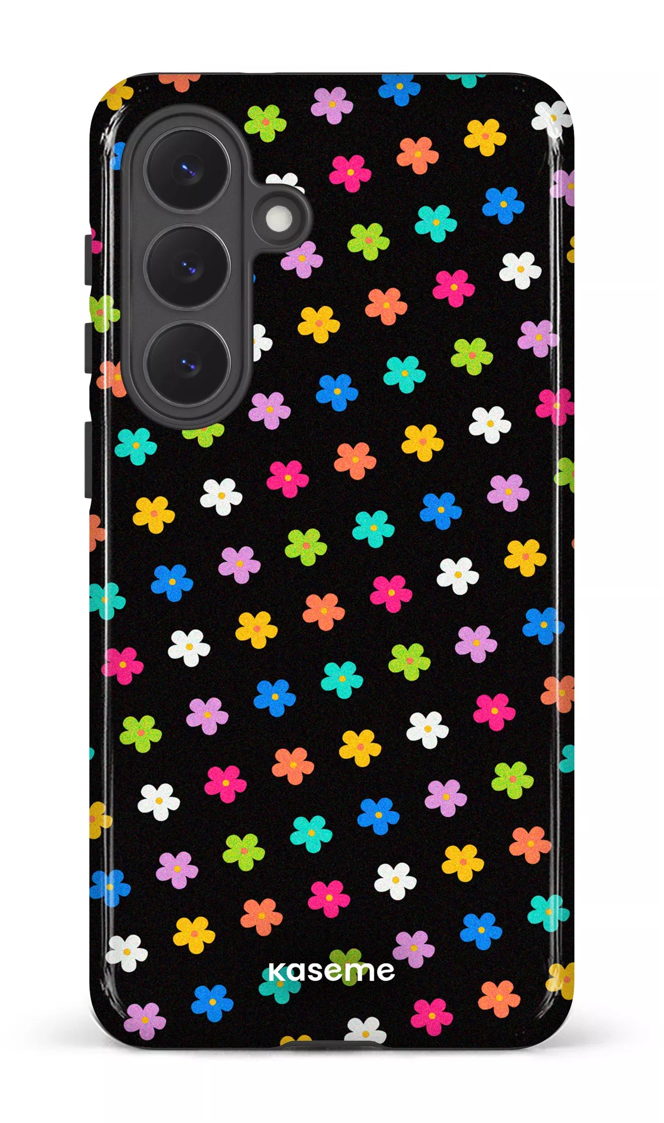Galaxy S26P Tough (Gloss) Joyful Flowers Black -