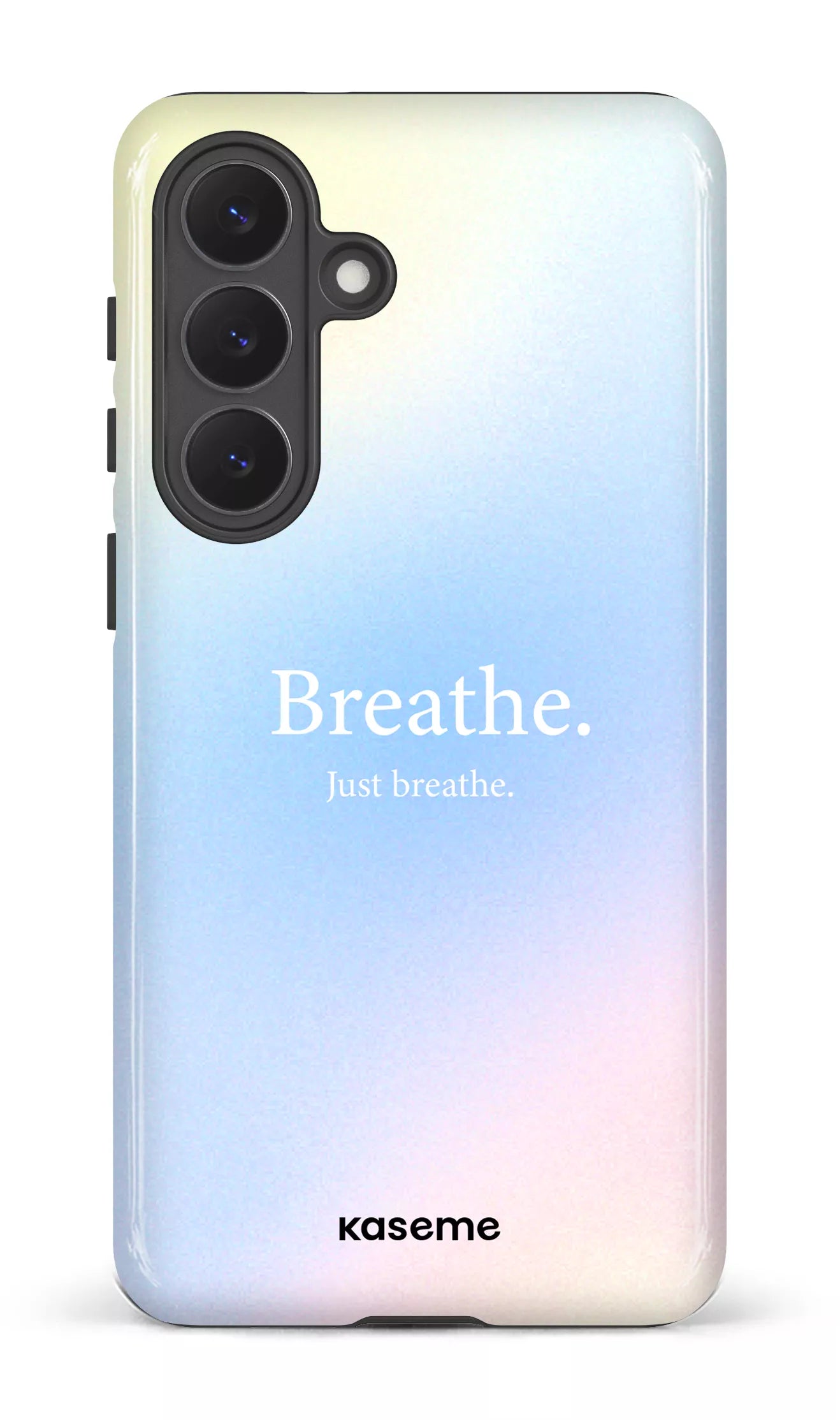 Galaxy S26P Tough (Gloss) Just breathe blue -