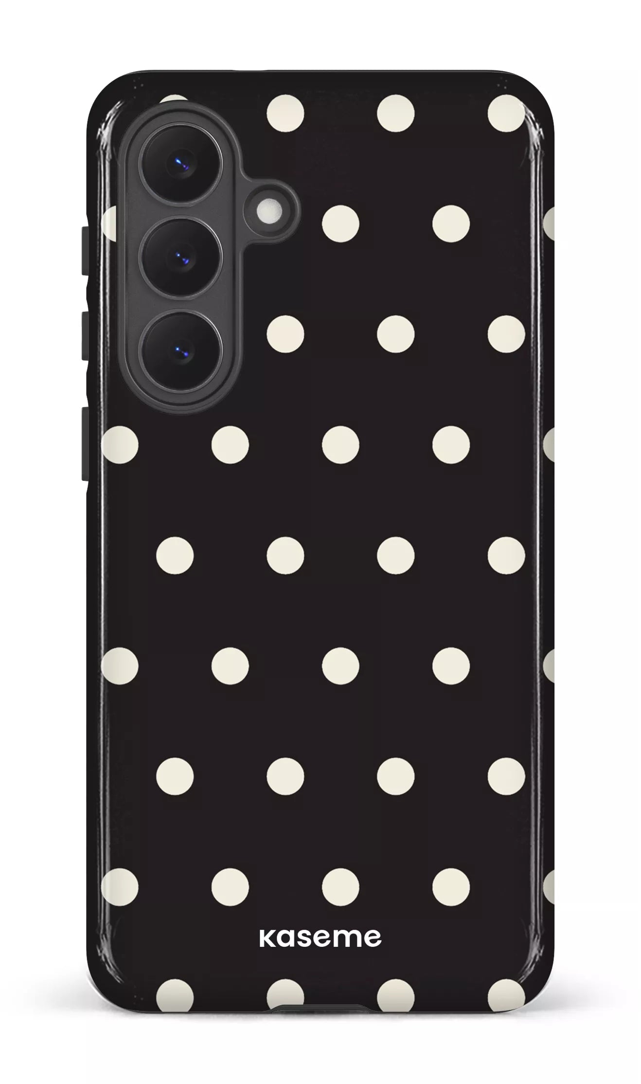 Galaxy S26P Tough (Gloss) Polka Black -