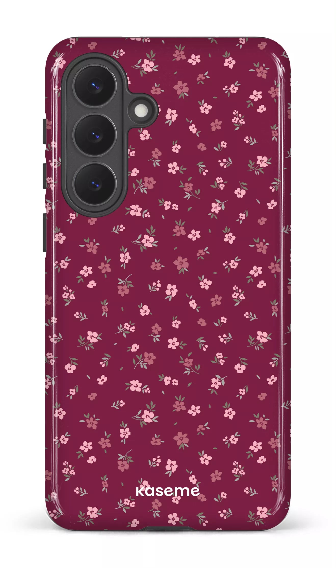 Galaxy S26P Tough (Gloss) Porcelain Blossom Burgundy -