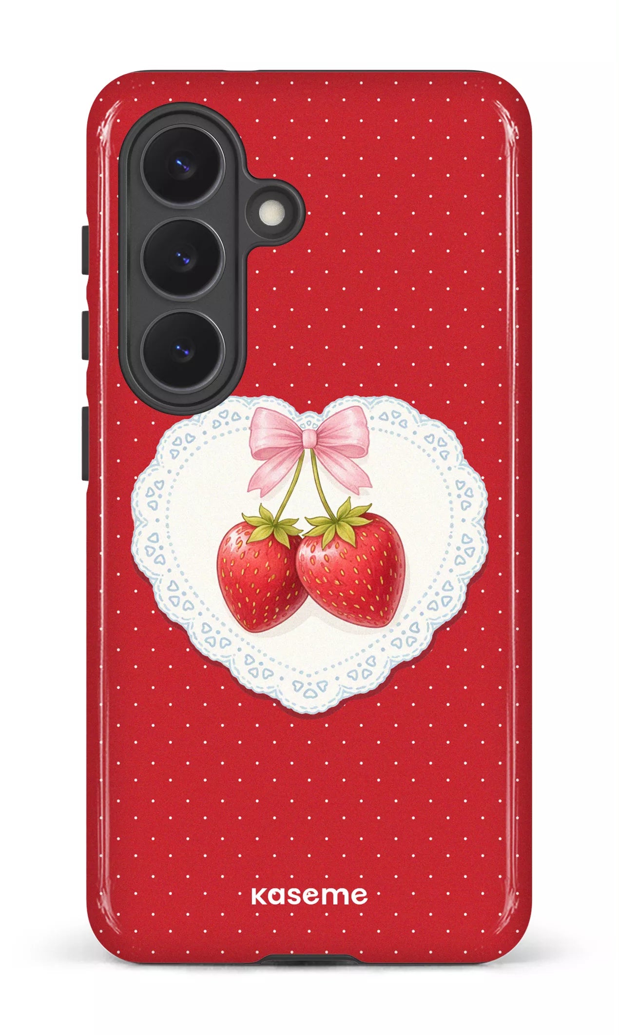 Galaxy  S26 Tough (Gloss) Fresa Lace Red -