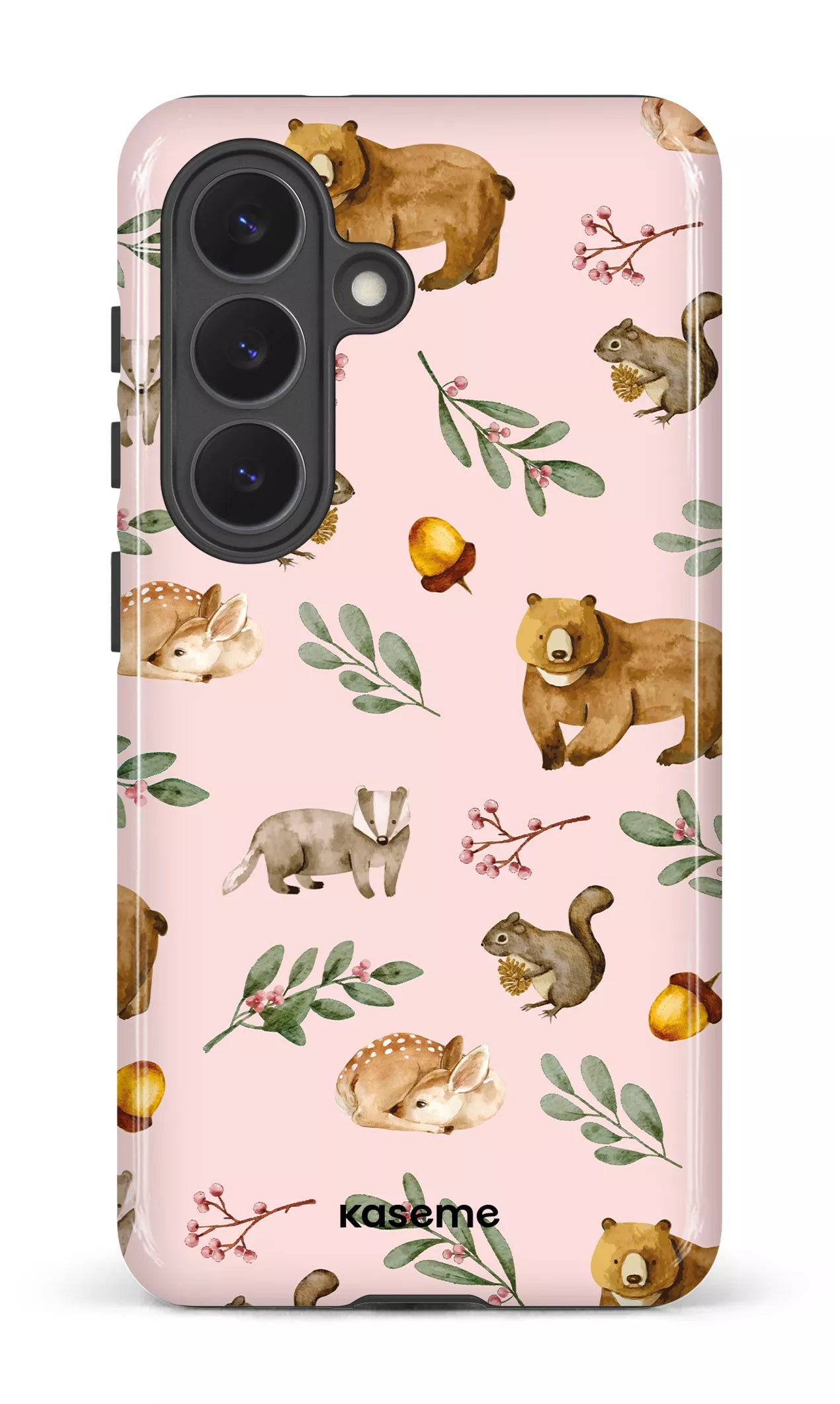 Galaxy  S26 Tough (Gloss) Furry Forest Pink -