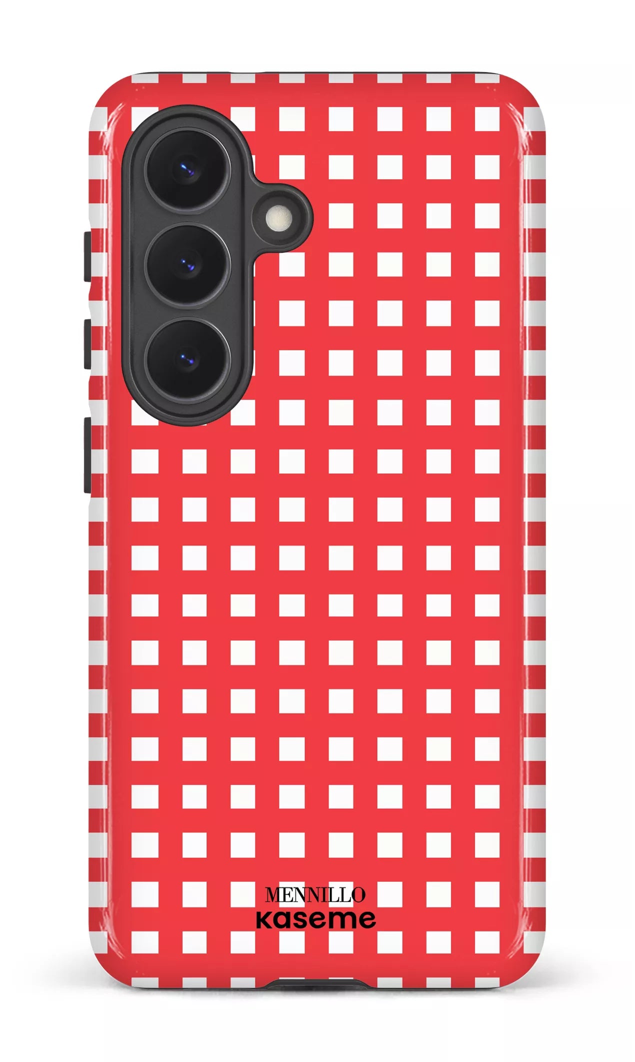 Galaxy  S26 Tough (Gloss) Red Checkered by Mennillo -
