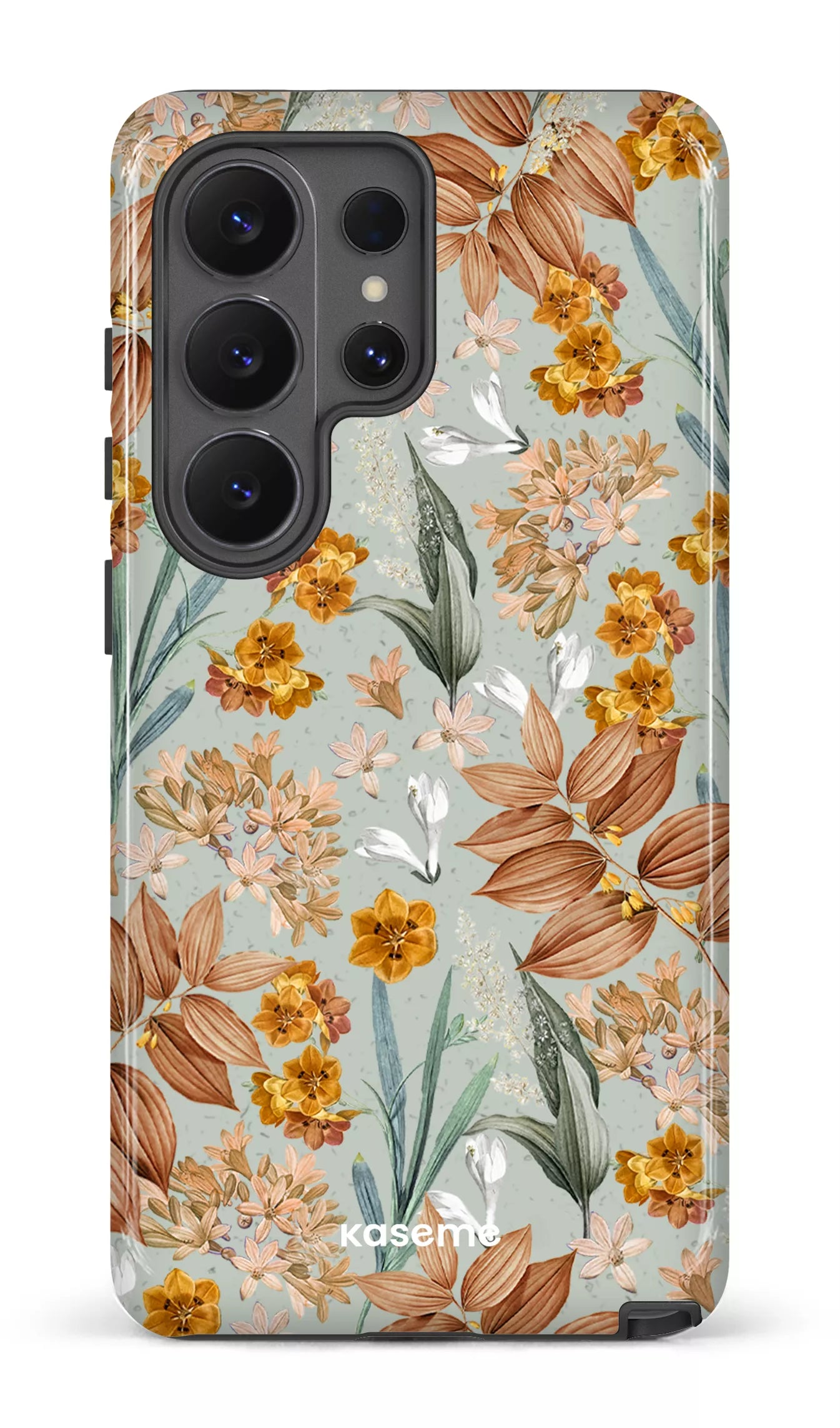 Galaxy S26 U Tough (Gloss) Autumn Leaves Blue -
