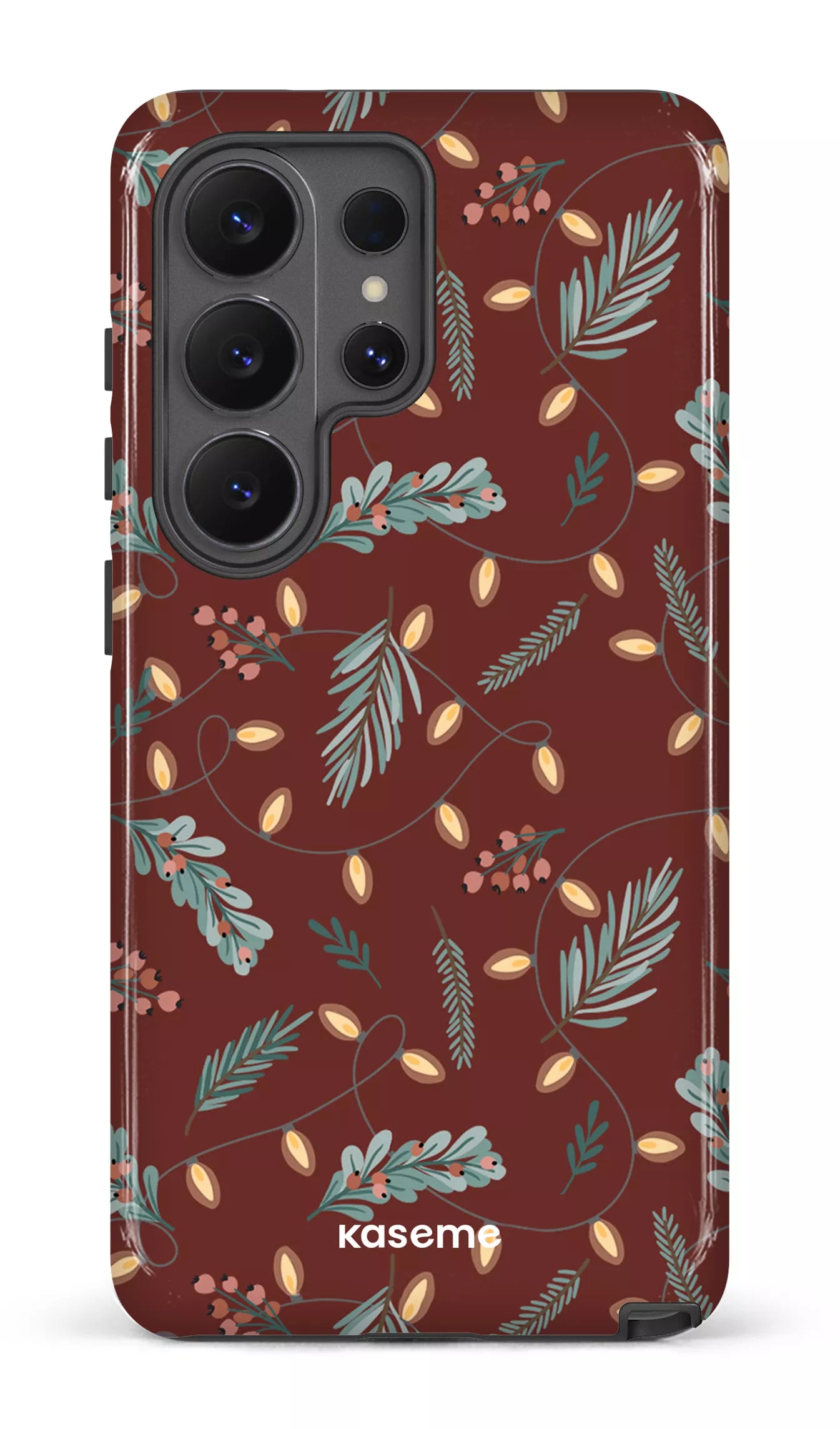 Galaxy S26 U Tough (Gloss) Cozy winter night red -