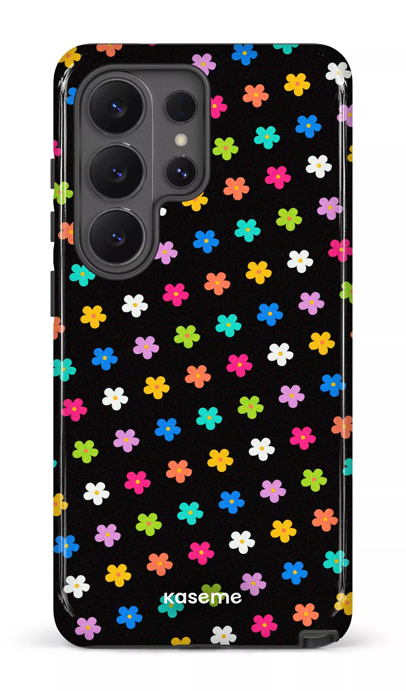 Galaxy S26 U Tough (Gloss) Joyful Flowers Black -