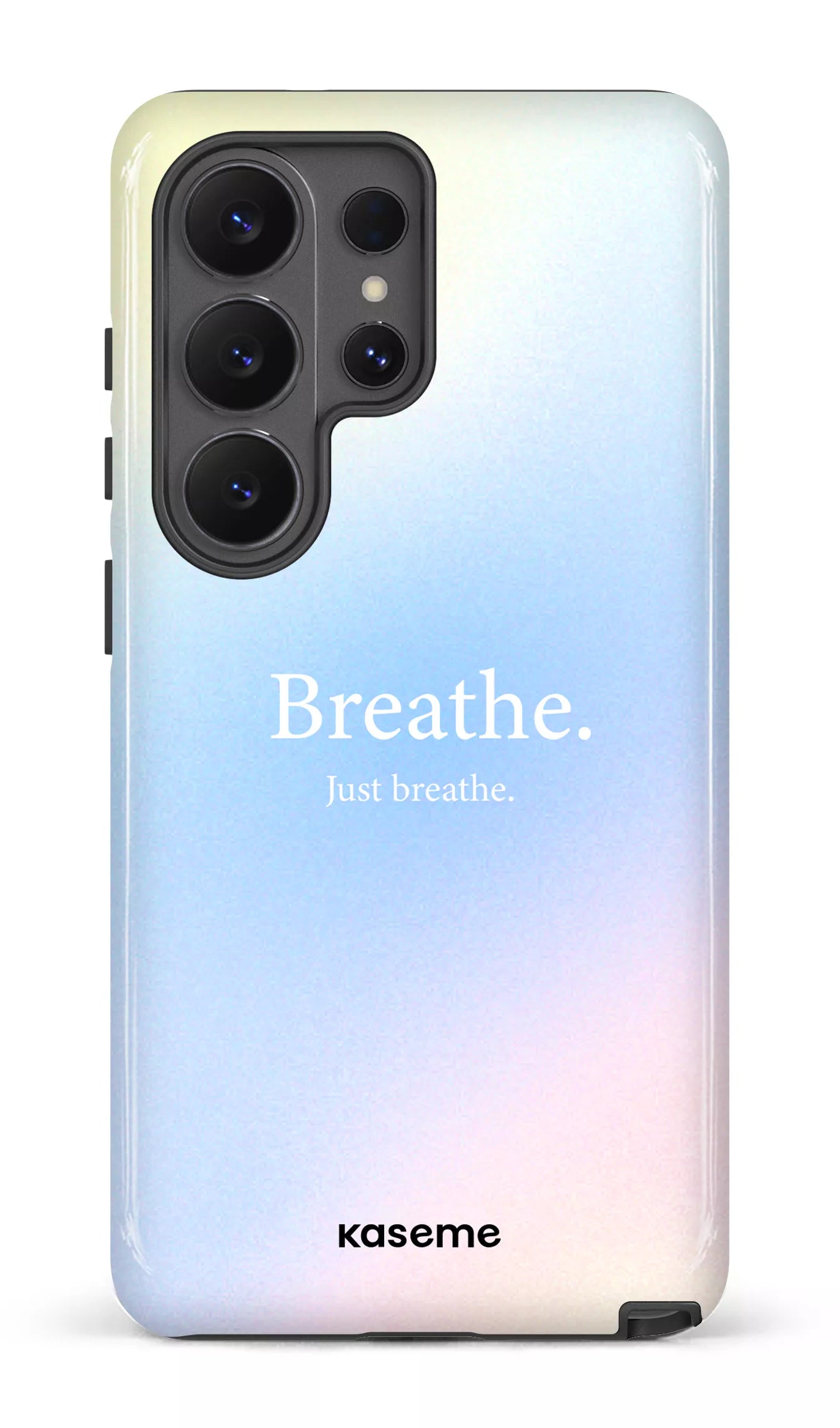 Galaxy S26 U Tough (Gloss) Just breathe blue -