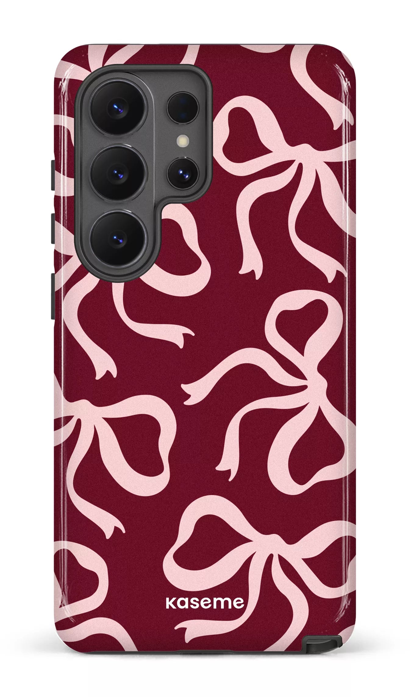 Galaxy S26 U Tough (Gloss) Lace Burgundy & Pink -