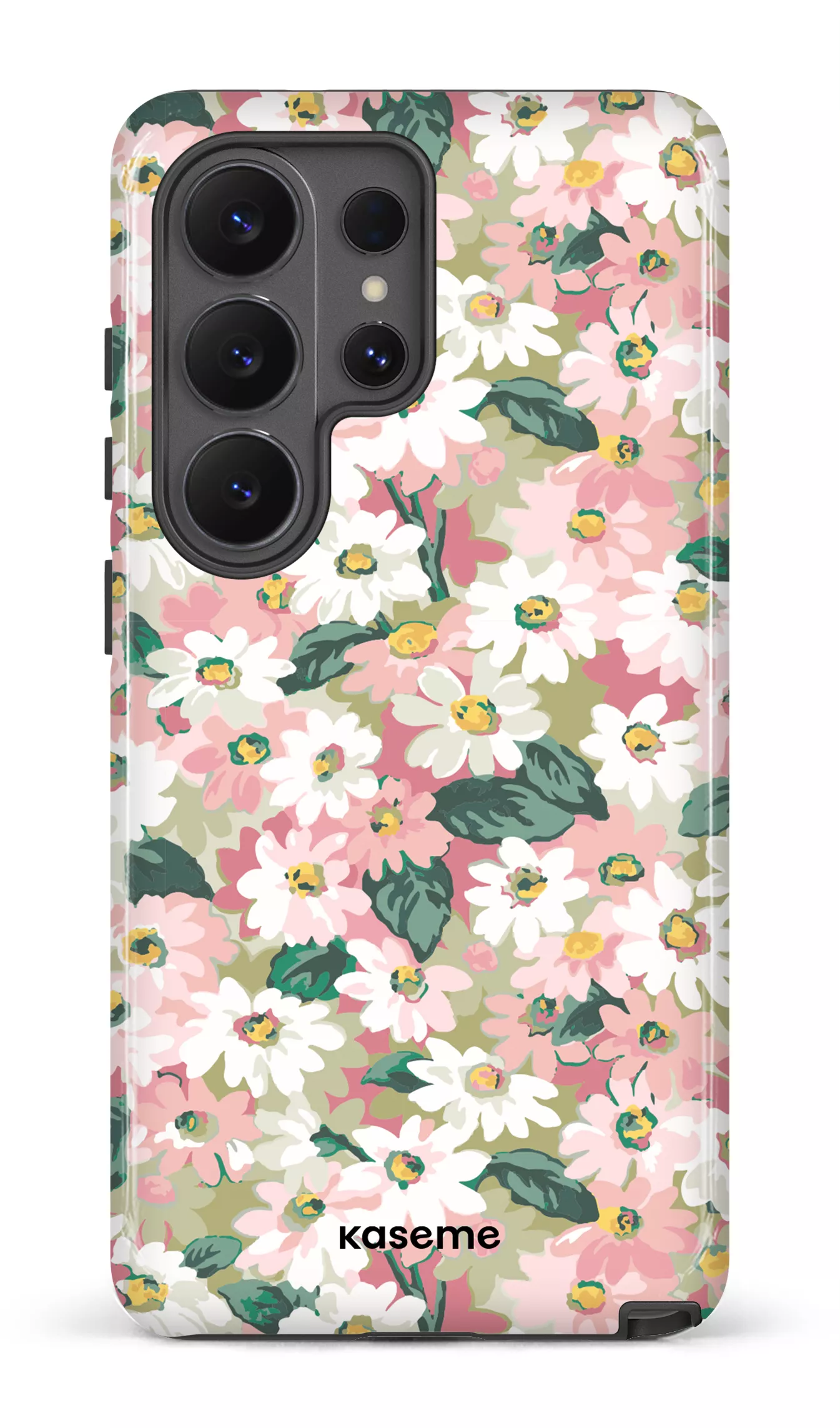 Galaxy S26 U Tough (Gloss) Mosaic of blooms green -
