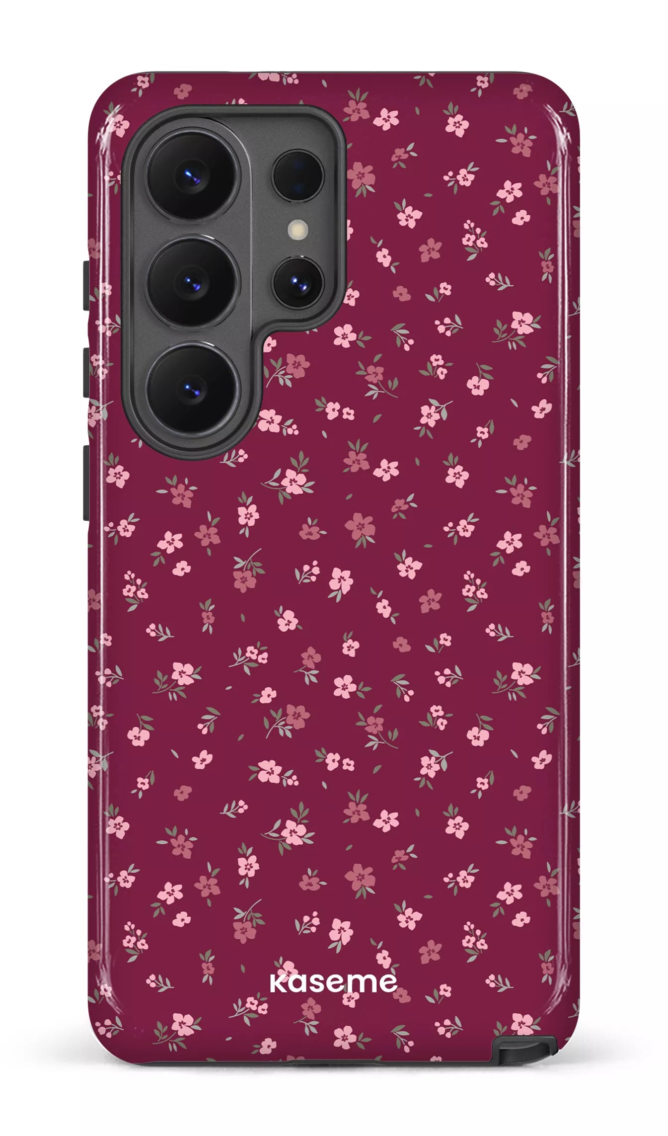 Galaxy S26 U Tough (Gloss) Porcelain Blossom Burgundy -