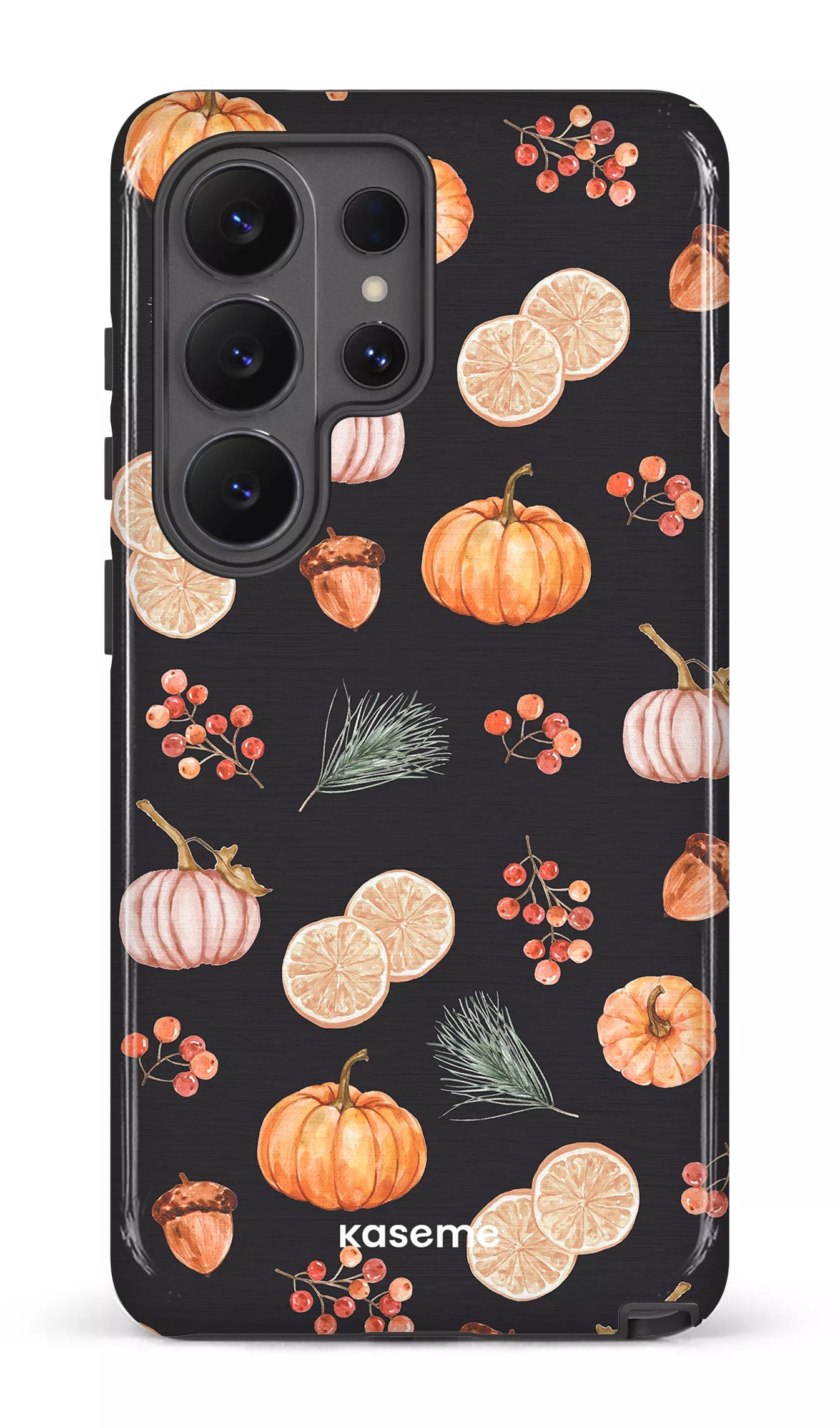 Galaxy S26 U Tough (Gloss) Pumpkin Garden Black -