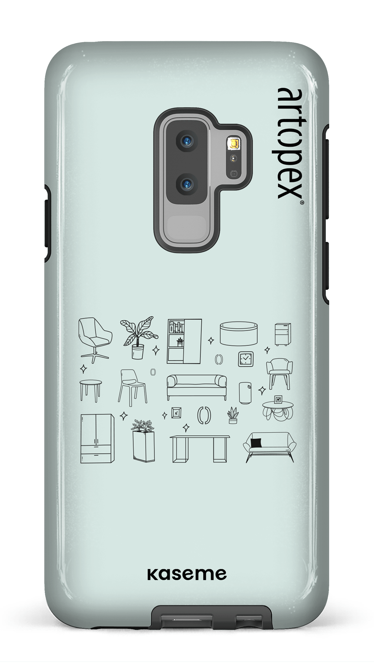 Galaxy S9 Plus Tough L'essentiel menthe par Artopex -