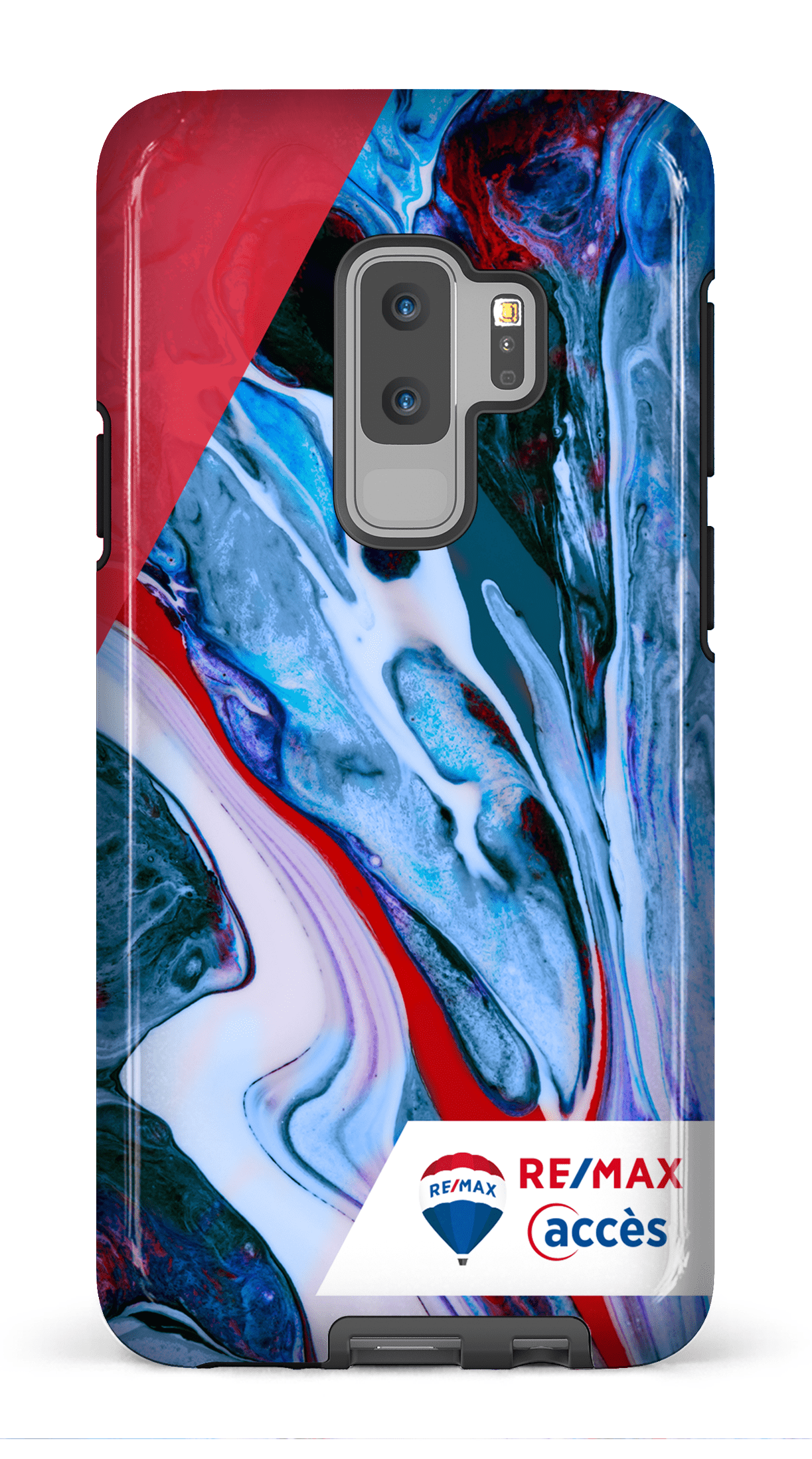 Galaxy S9 Plus Tough Peinture marbrée claire -