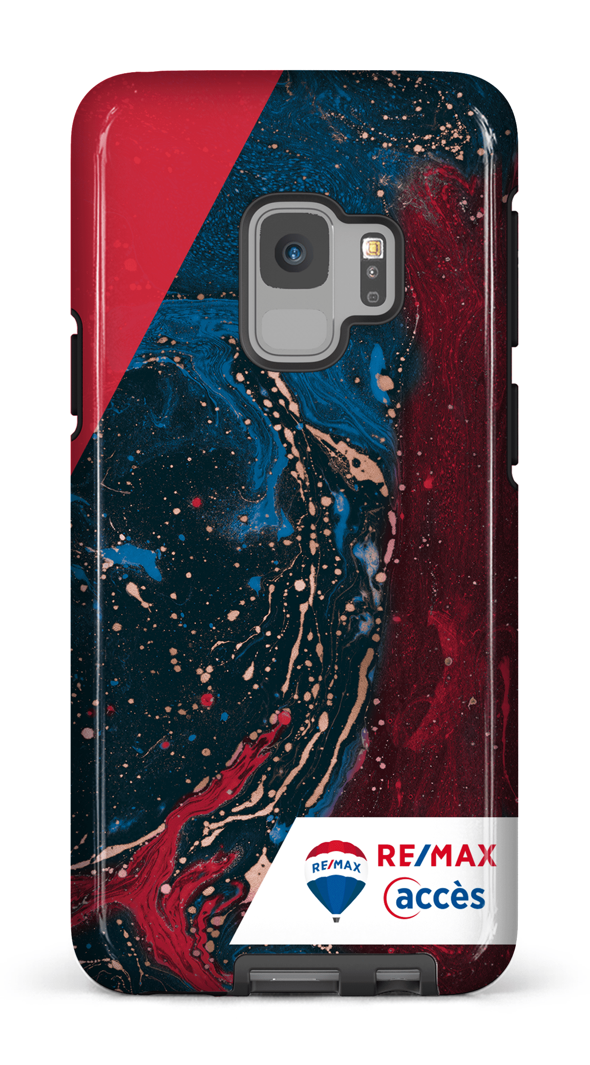 Galaxy S9 Tough Peinture marbrée sombre -