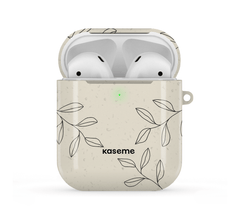 Gloomy Beige and Black AirPods Case