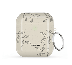Gloomy Beige and Black AirPods Case