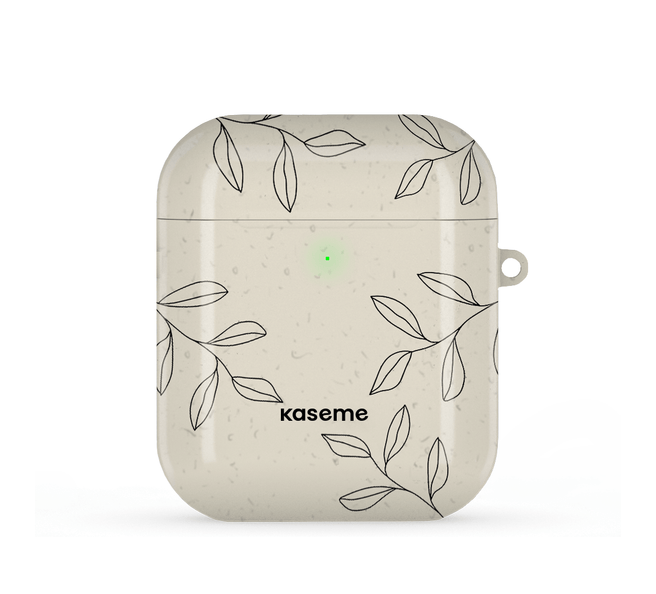 Gloomy Beige and Black AirPods Case