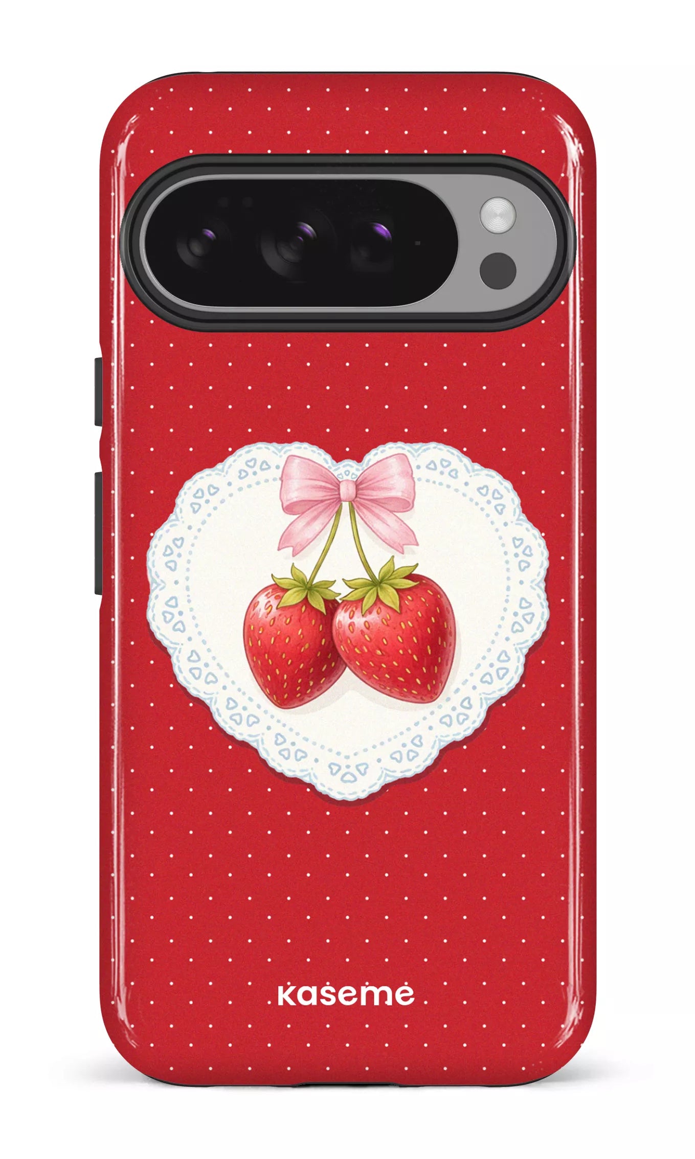 Google Pixel 10 Pro XL Impact (Gloss) Fresa Lace Red -